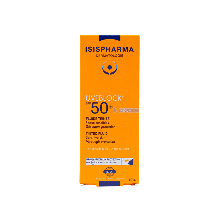 21305-ISIS Pharma UVeblock SPF50+ Tinted Fluid 40ml - Medium