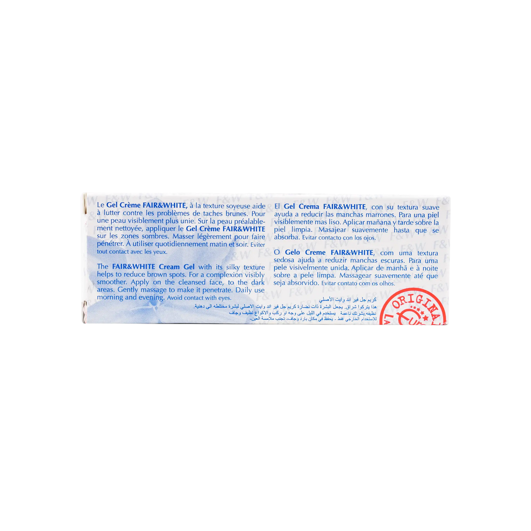 21358-Fair And White Gel Cream Bleaching 30Ml +3