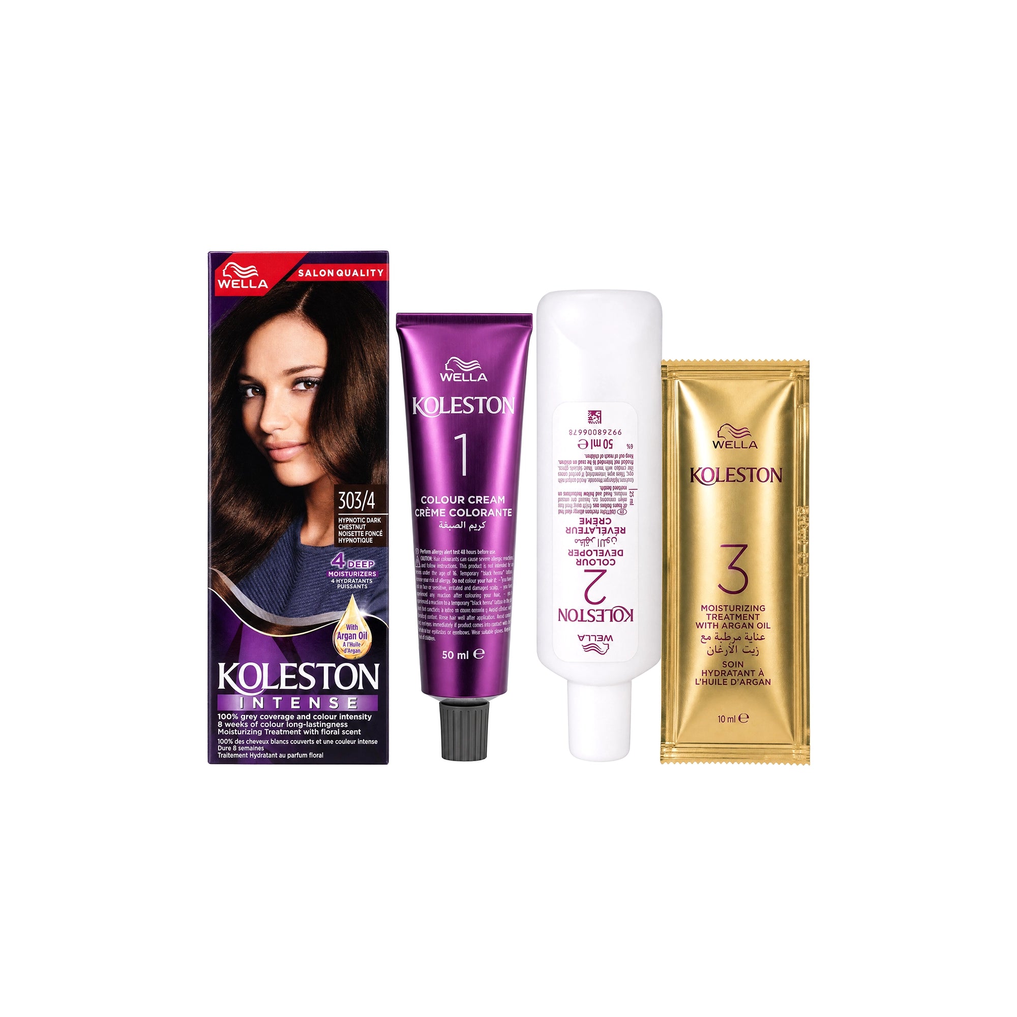 21359-Wella Koleston 2000 Tube No. 303/4 - Dark Chestnut +4