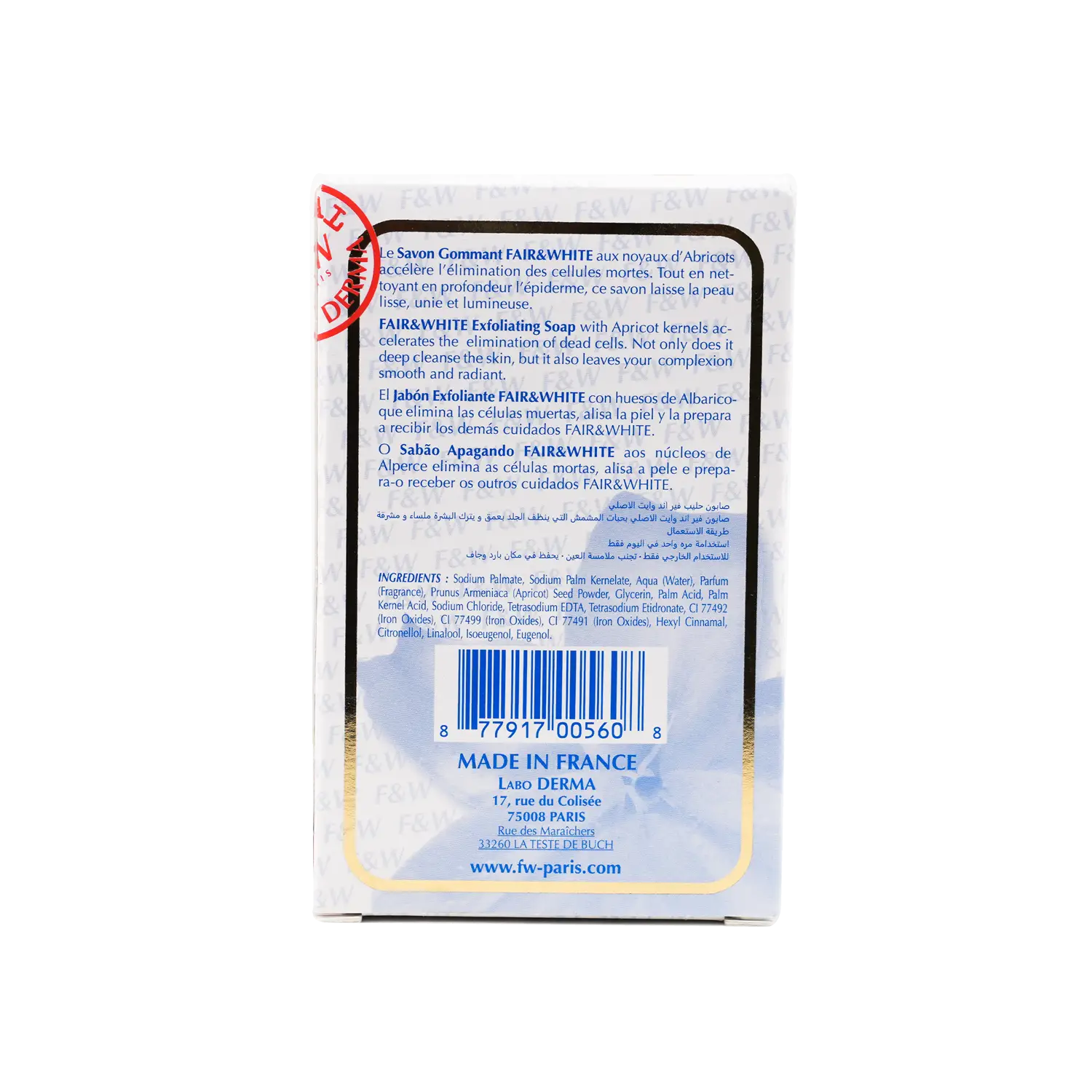 Fair And White Gommant Soap White 200Gr