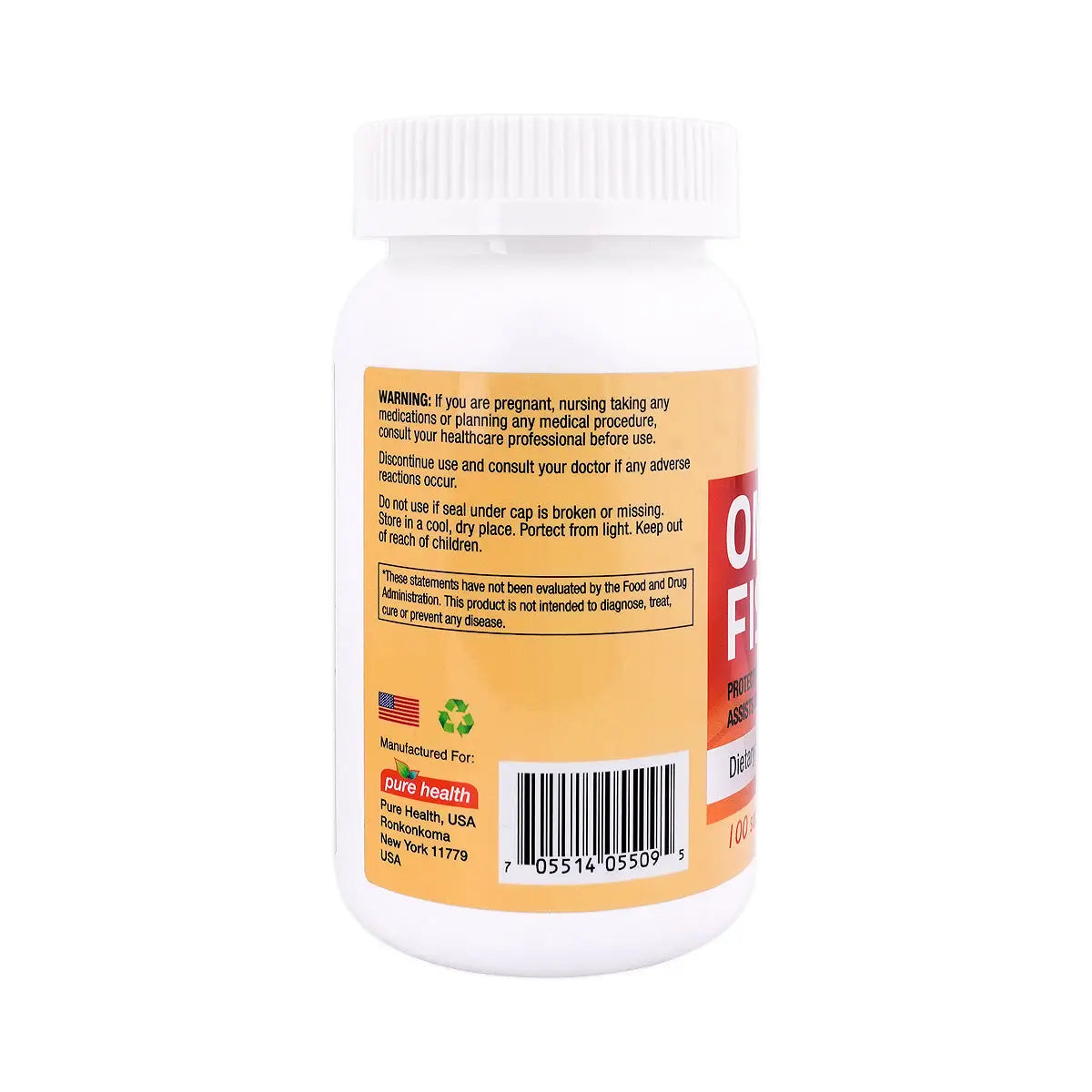21923-Pure Health Omega-3 Fish Oil 100 Softgels +2