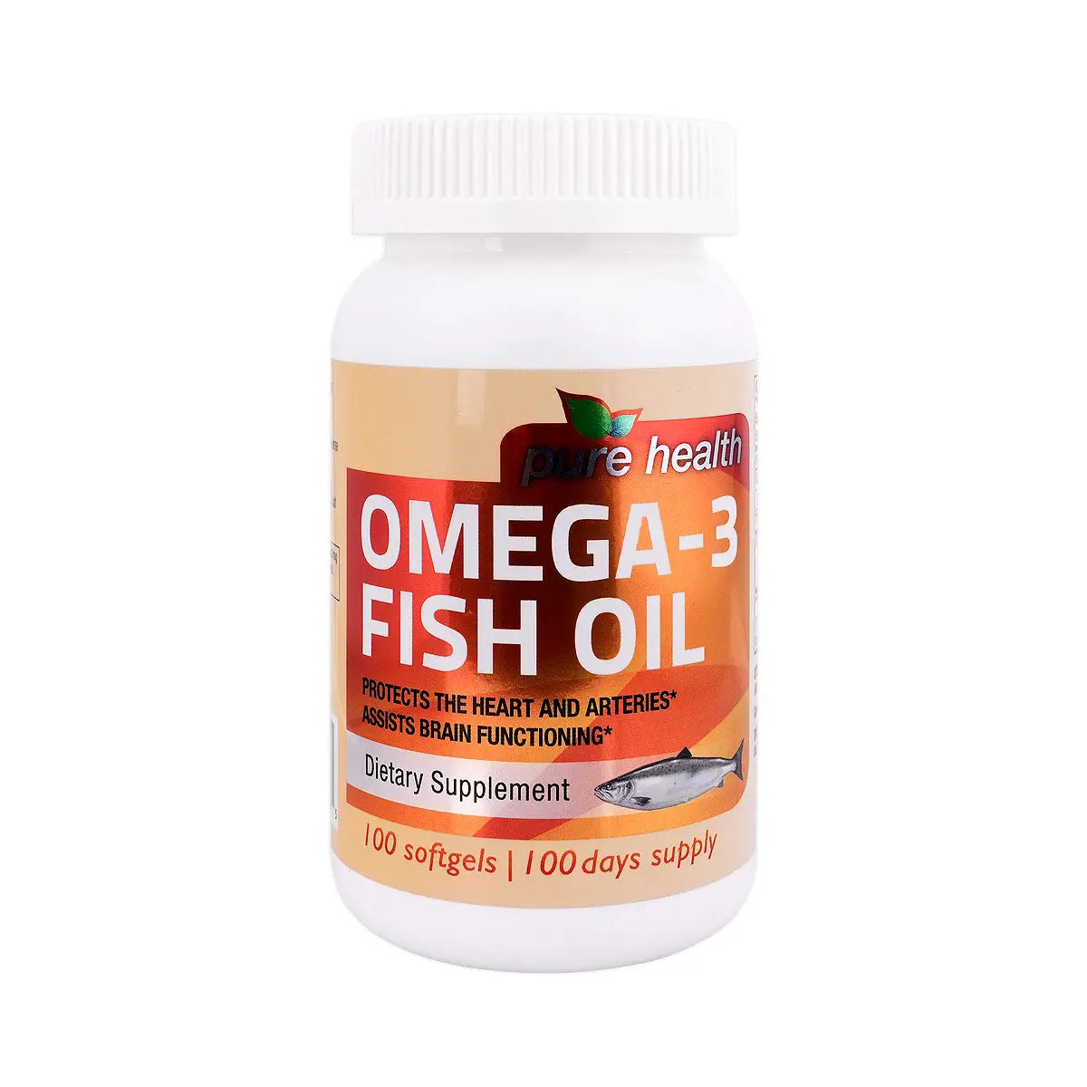 21923-Pure Health Omega-3 Fish Oil 100 Softgels +1