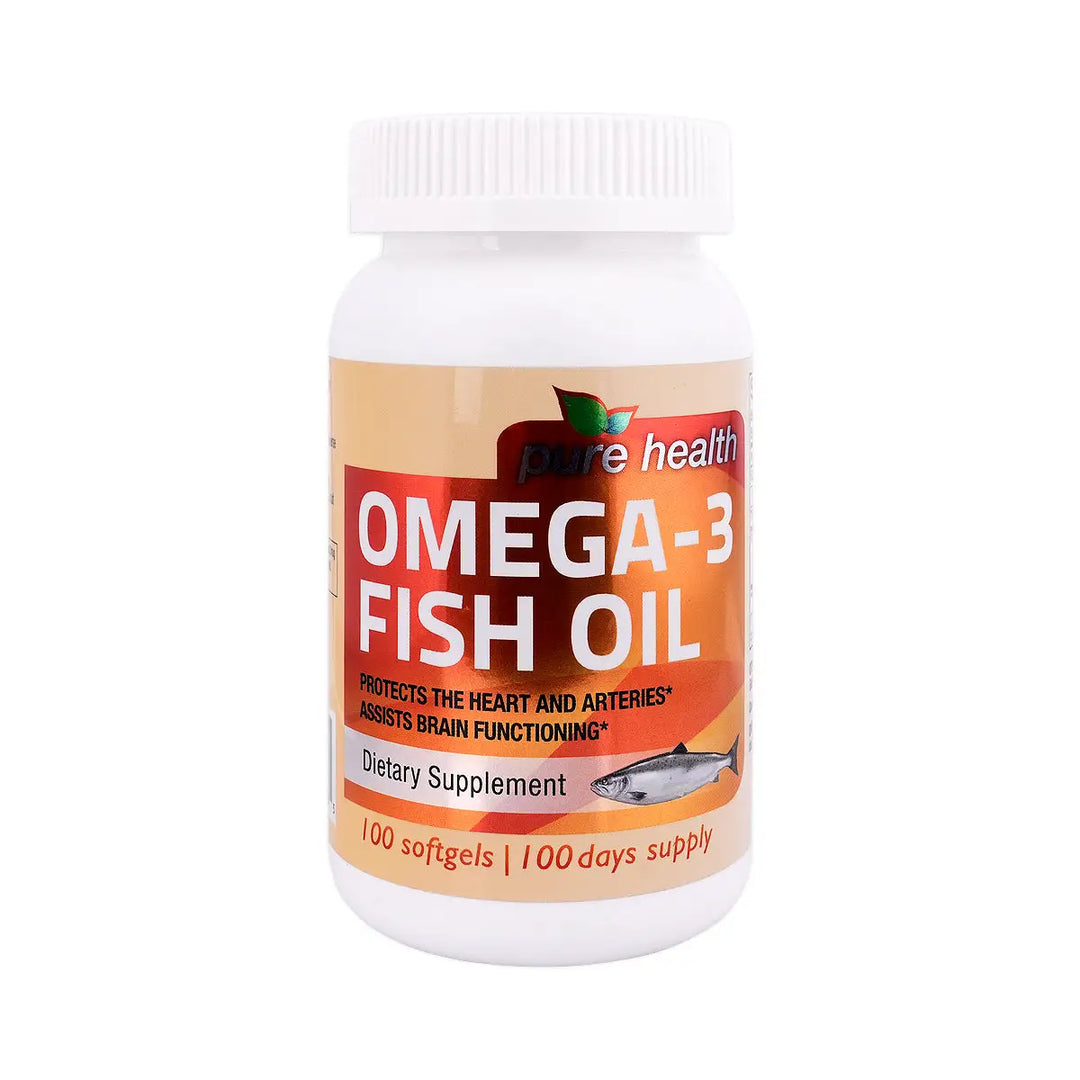 21923-Pure Health Omega-3 Fish Oil 100 Softgels +1