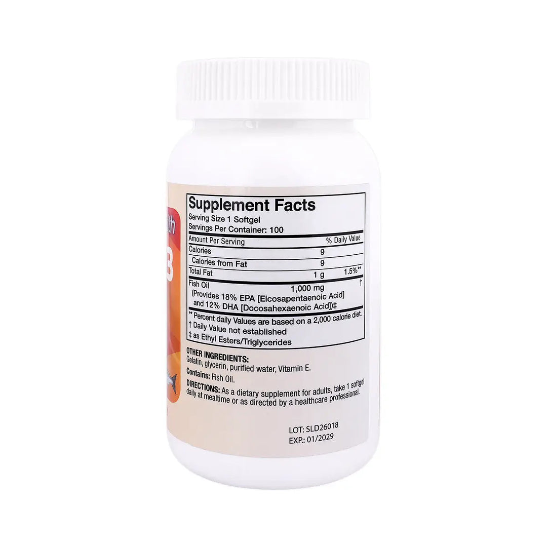 21923-Pure Health Omega-3 Fish Oil 100 Softgels +3