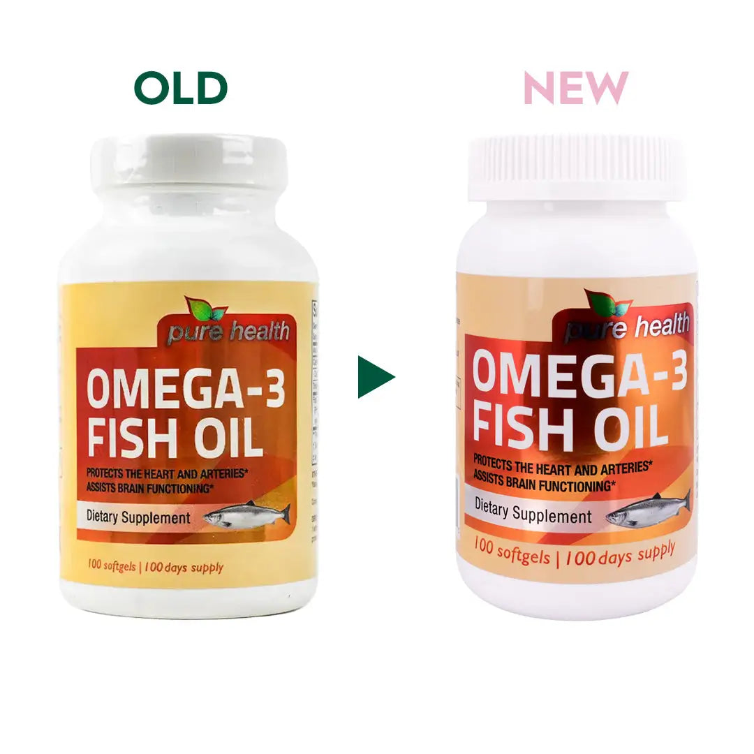 21923-Pure Health Omega-3 Fish Oil 100 Softgels