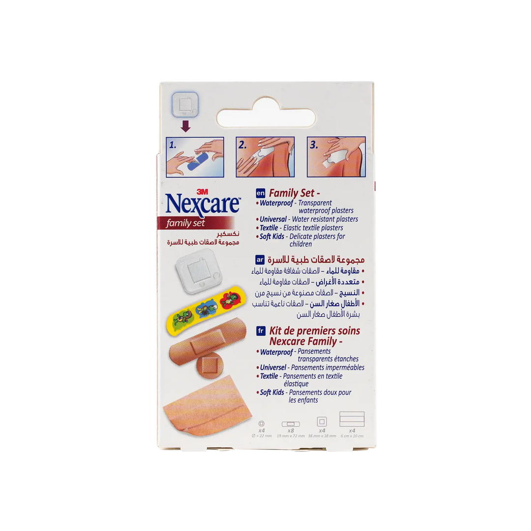 21933-Nexcare First Aid Family Set Bandages 20pcs-FS 20 +3