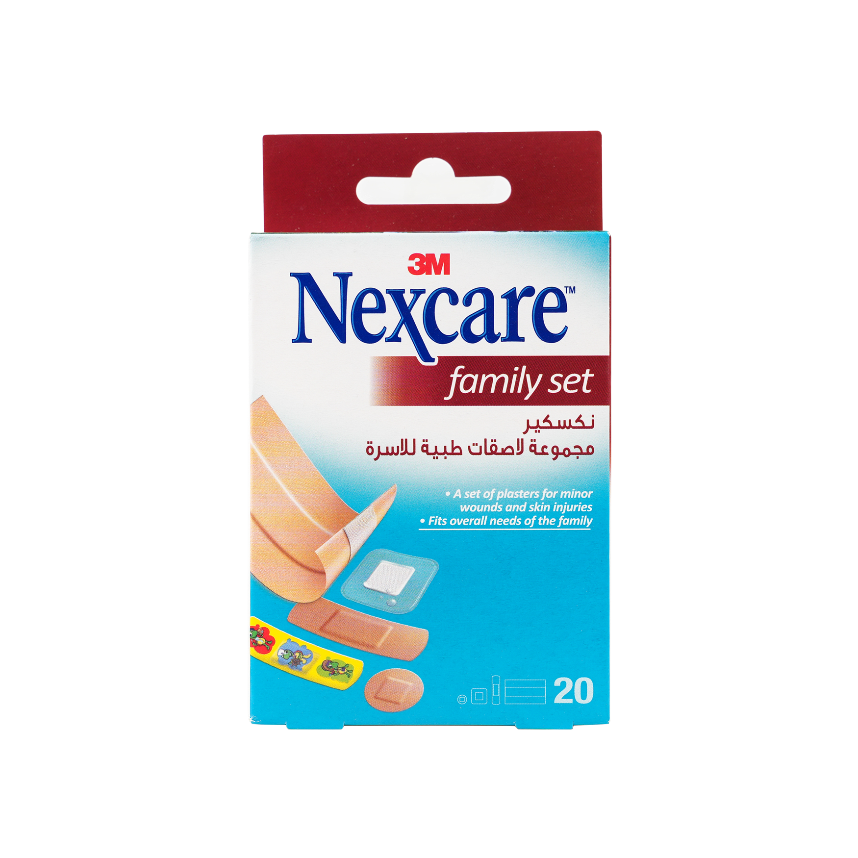 Nexcare First Aid Family Set Bandages 20pcs-FS 20