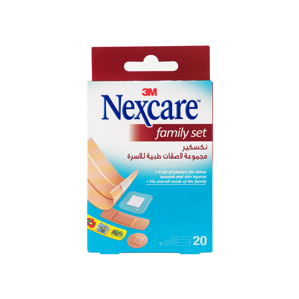 21933-Nexcare First Aid Family Set Bandages 20pcs-FS 20