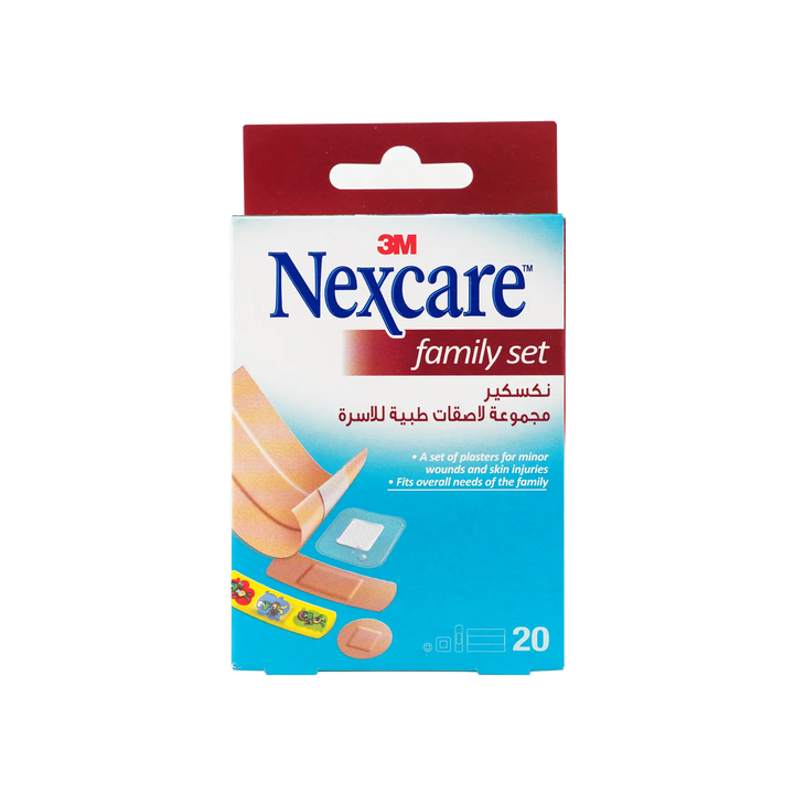 21933-Nexcare First Aid Family Set Bandages 20pcs-FS 20