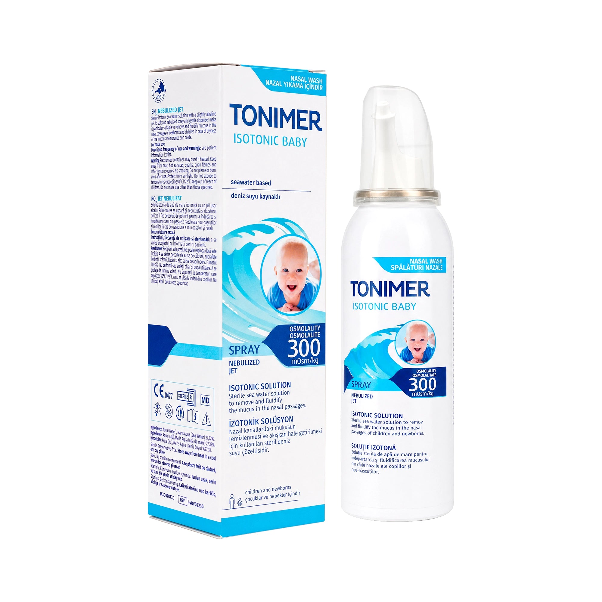22026-Tonimer Baby 300 Mosm/Kg Isotonic Spray 100ml +5