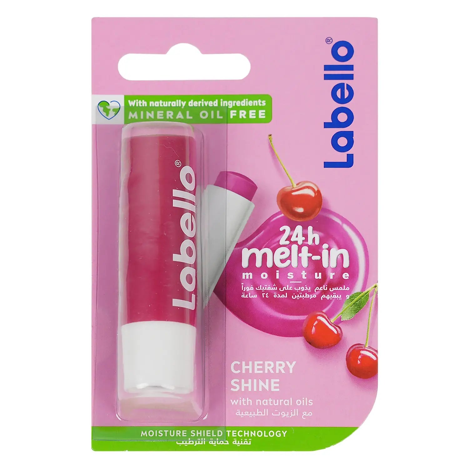 Labello Melt-In Moisture 24H Lip Balm 4.8G -  Cherry Shine