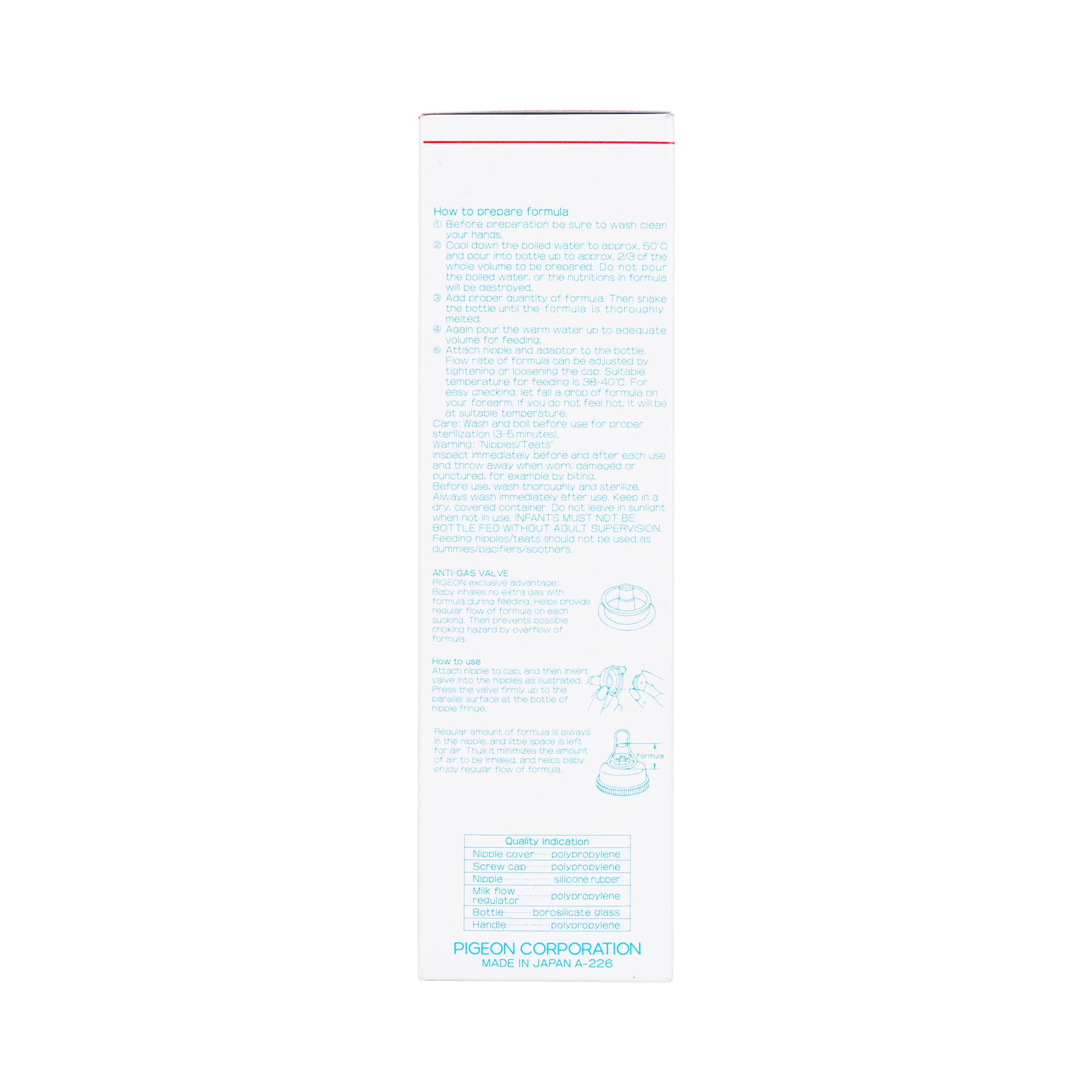22196-Pigeon Glass Nurser With Handle 240ml +6