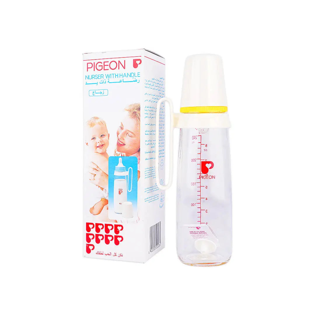 Pigeon Glass Nurser With Handle 240ml
