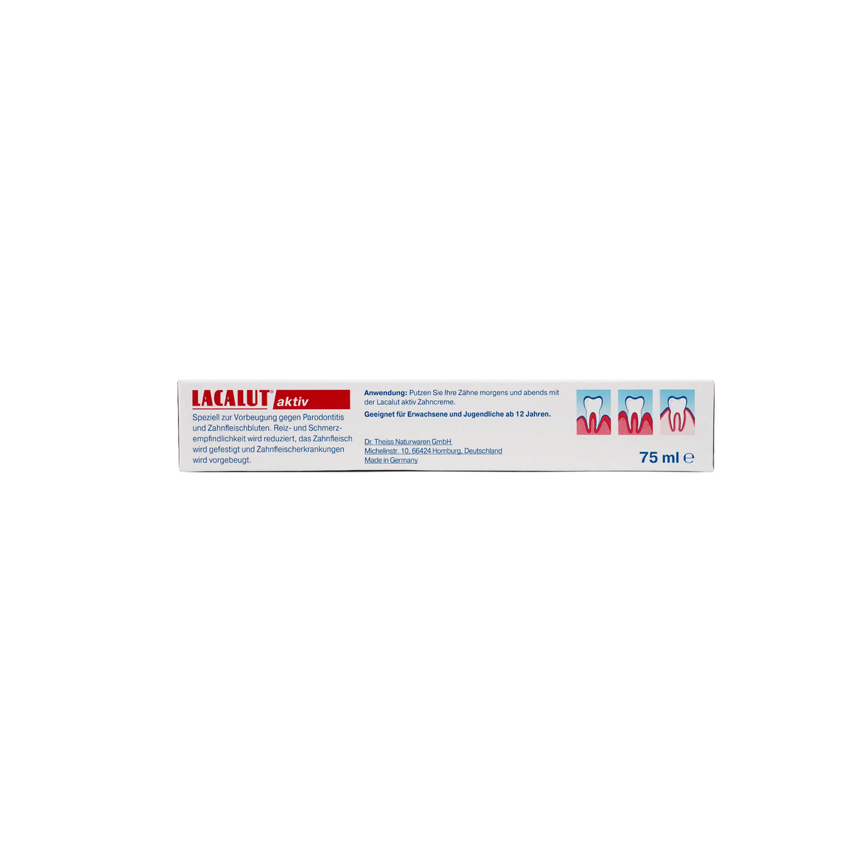 22277-Lacalut Aktiv Toothpaste 75ml +1