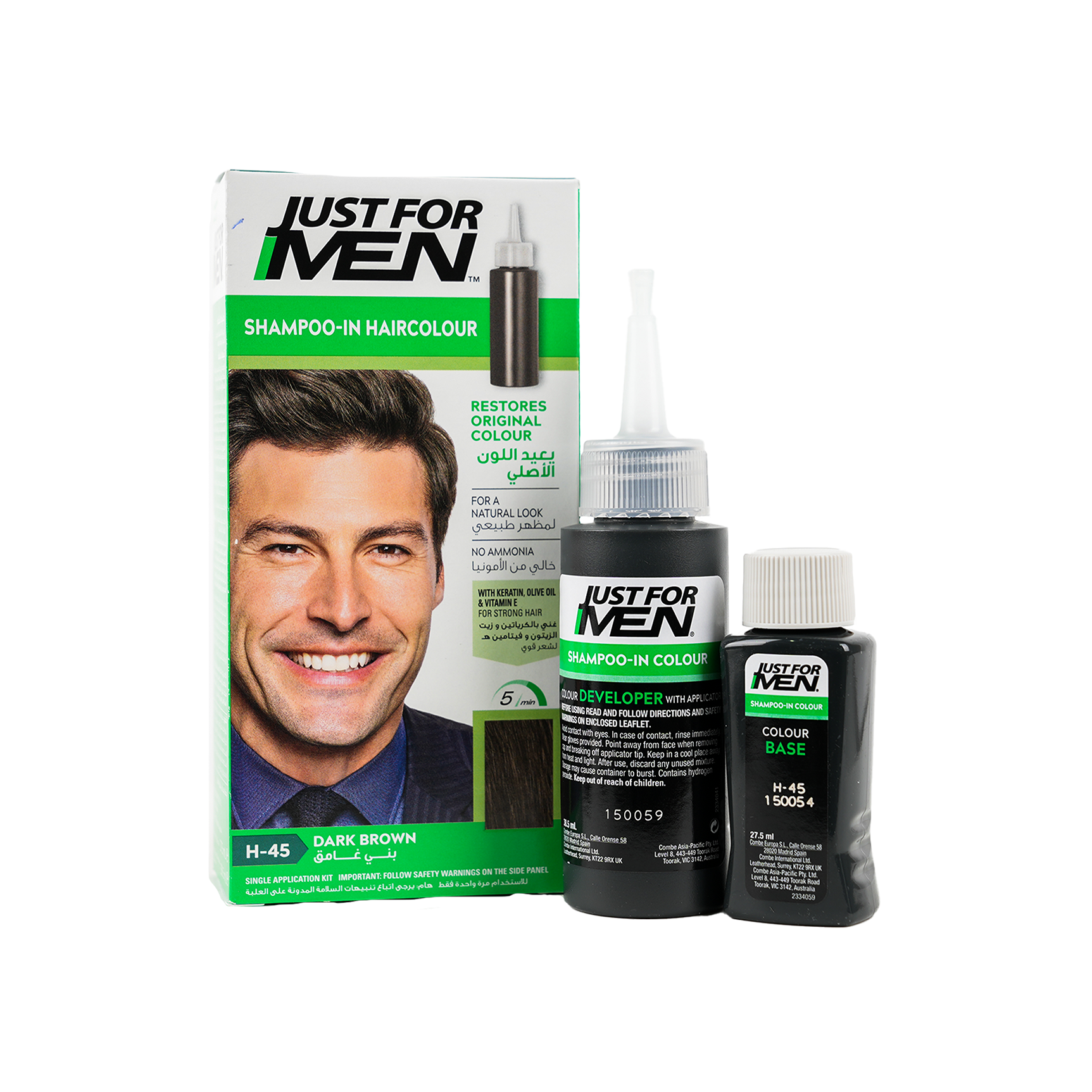 Just For Men Shampoo In Hair Colour Dark Brown-H45