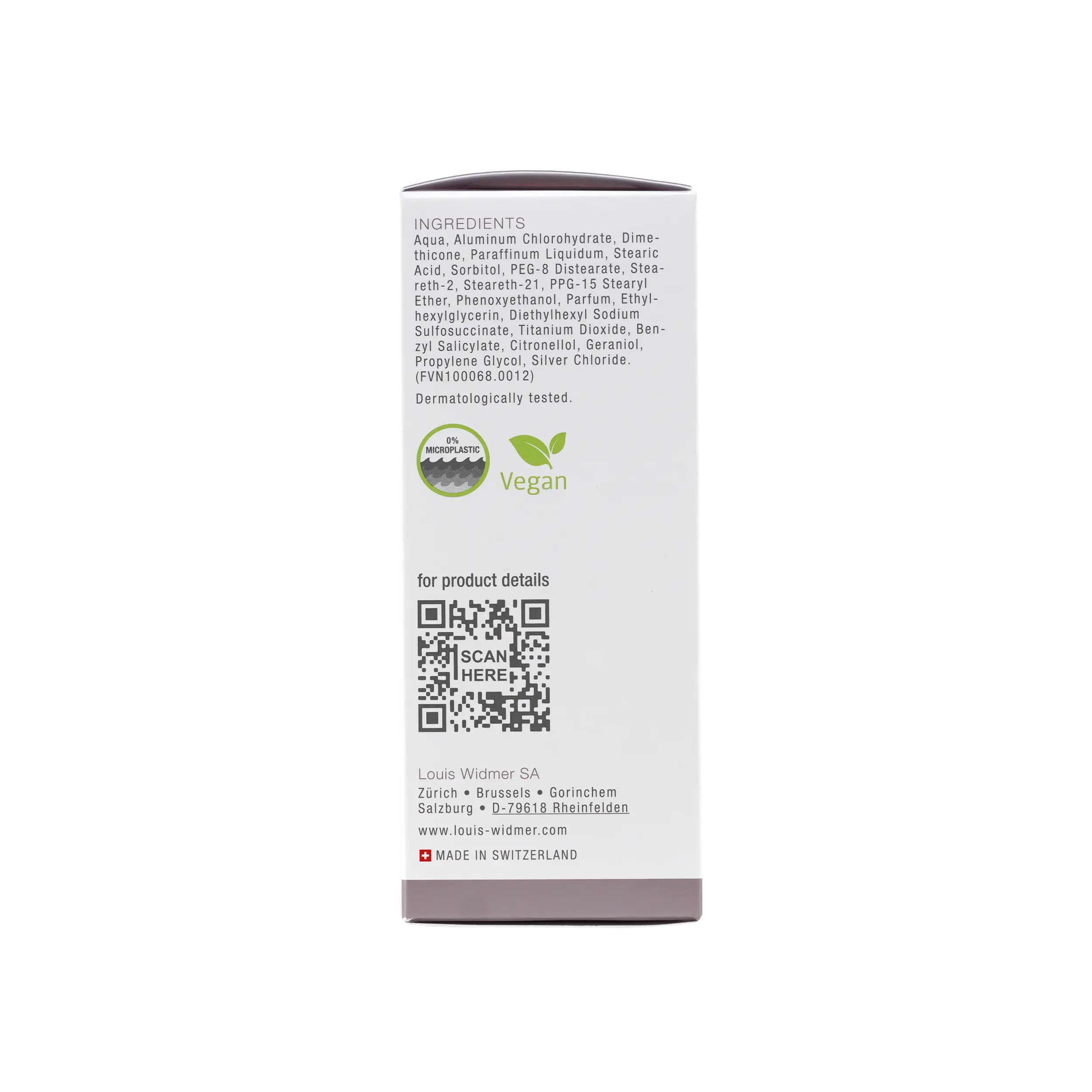 Louis Widmer Deo Cream 40 Ml