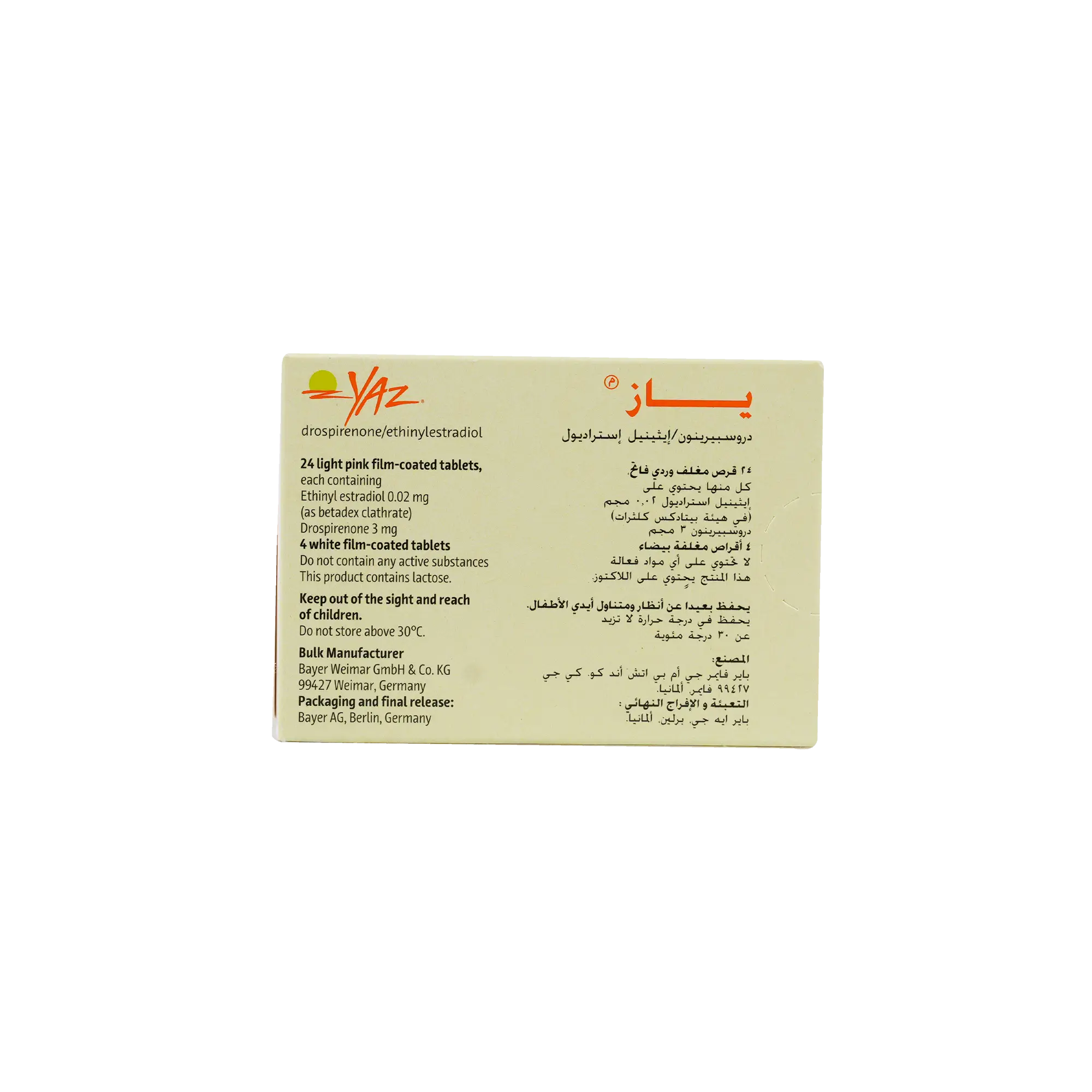 YAZ 28 TABLETS