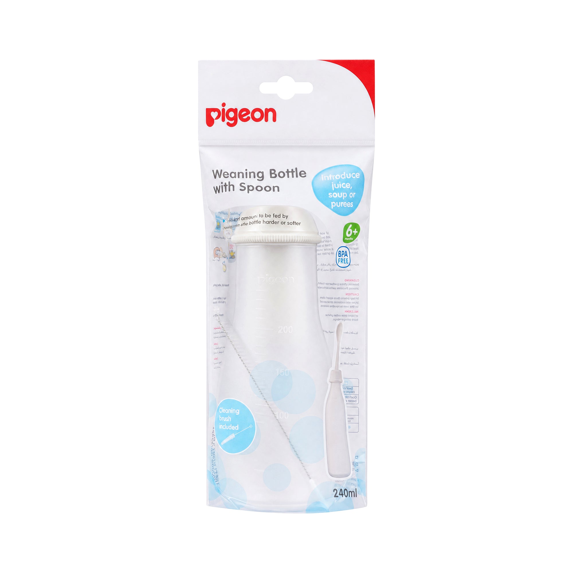22554-Pigeon Weaning Bottle With Spoon-D329