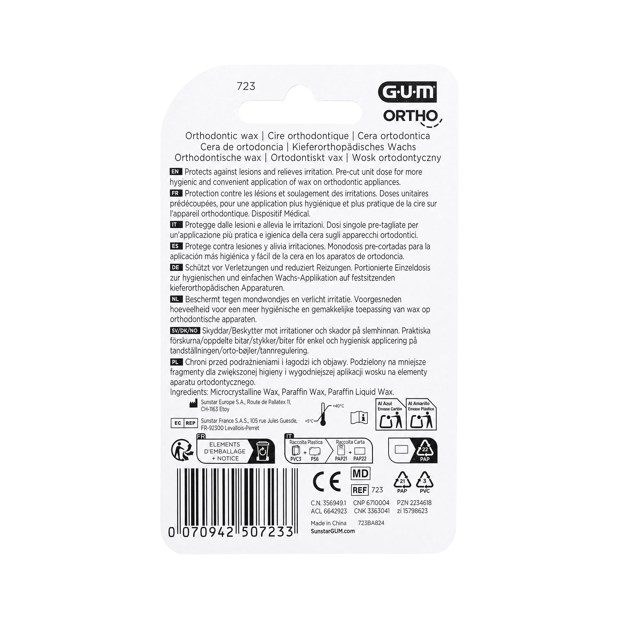 22710-GUM Ortho Wax Unflavored +1