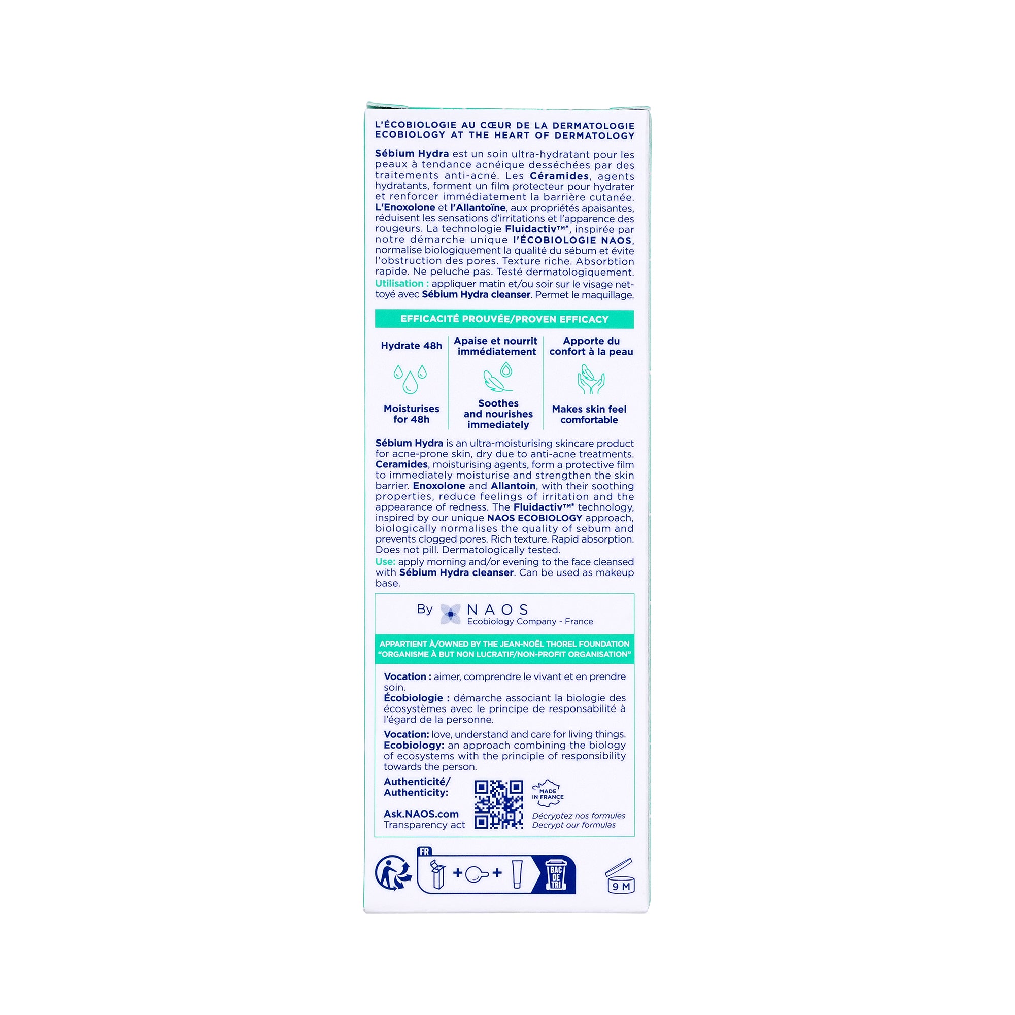 22769-Bioderma Sebium Hydra Cream 40ml +3