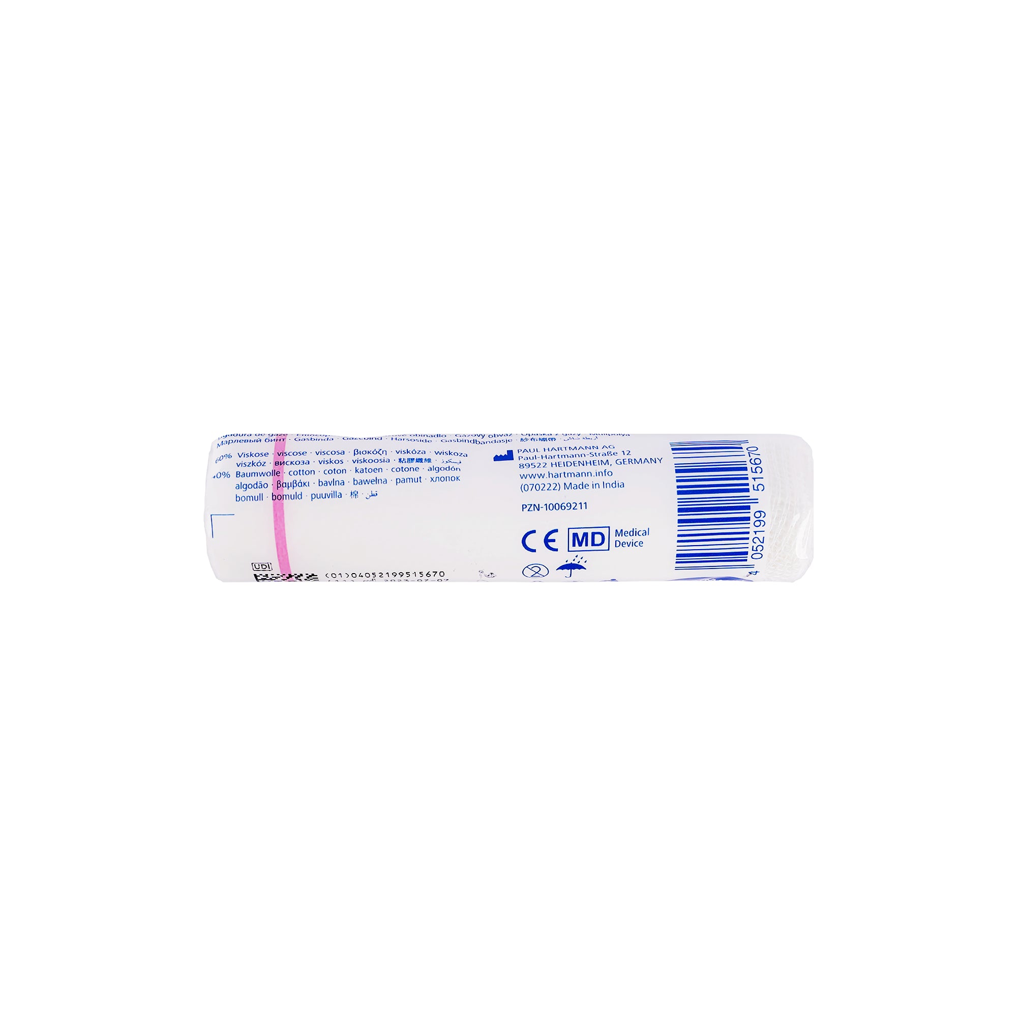 22882-Hartmann Peha-Mullbinde Gauze 10cmx4m 1pc +1