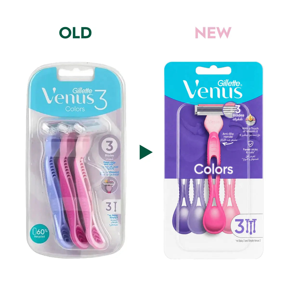 22981-Gillette Venus 3 3Pcs-718217 