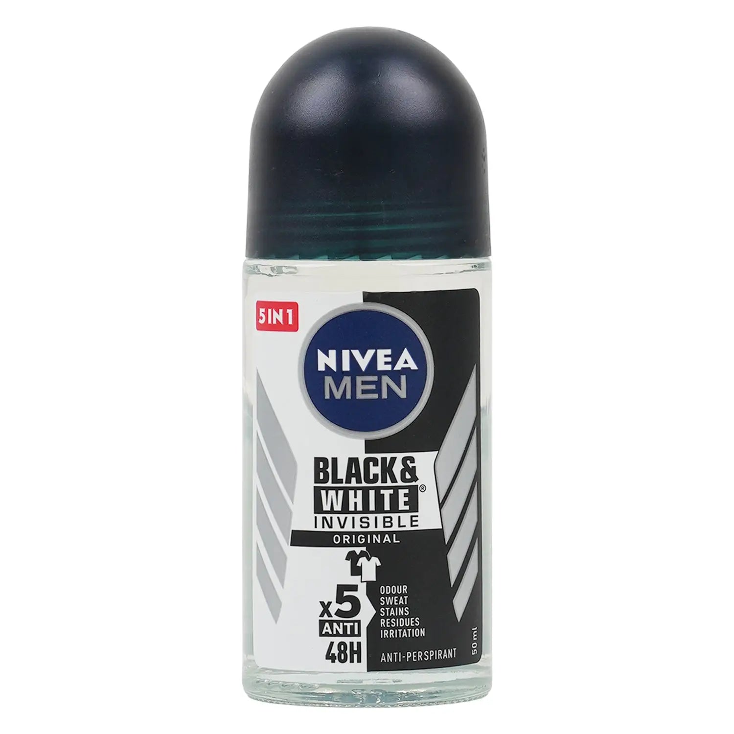 Nivea Men Invisible B&W Deo Roll On 48h Anti-Per 50ml