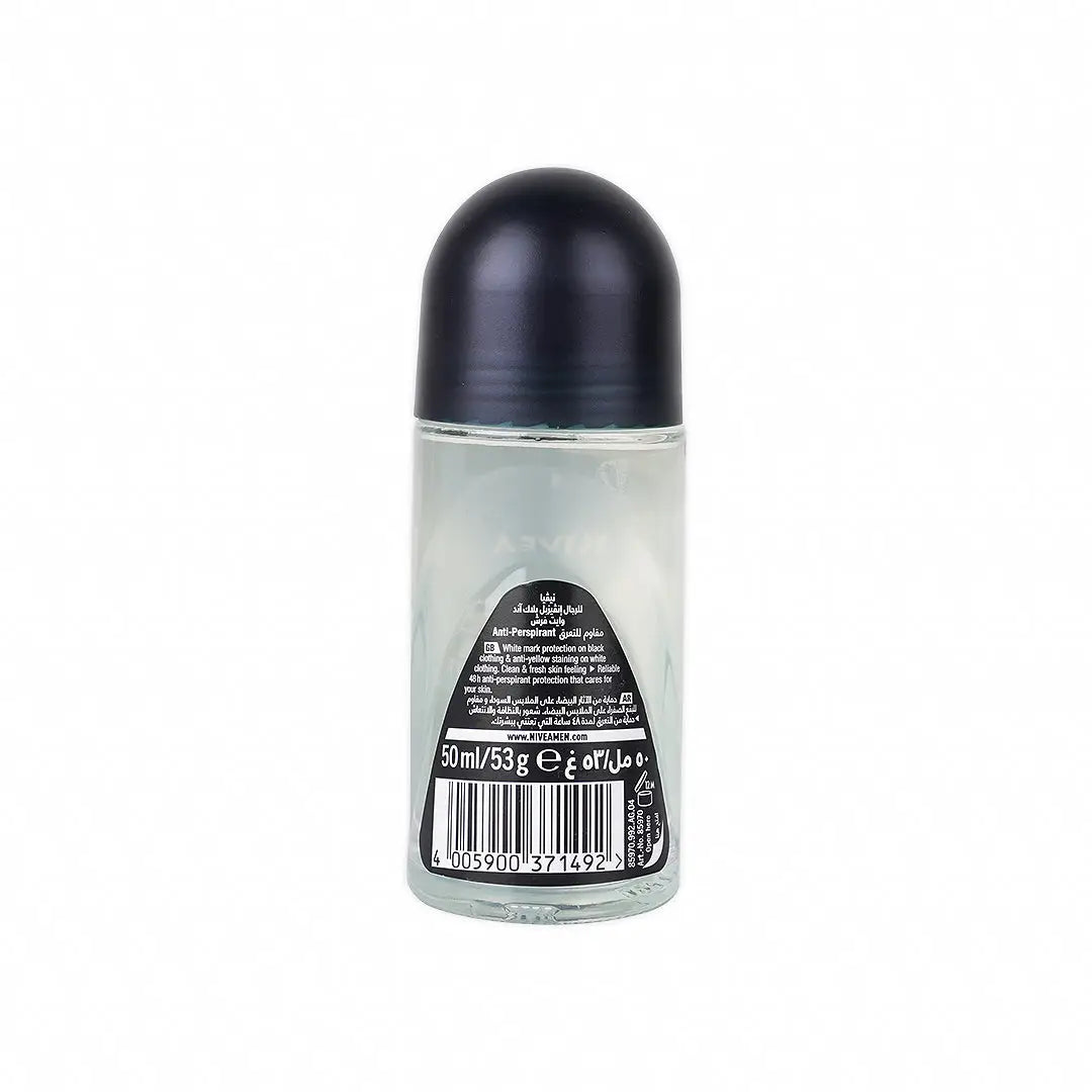 Nivea Men Invisible B&W Deo Roll On 48h Anti-Per 50ml