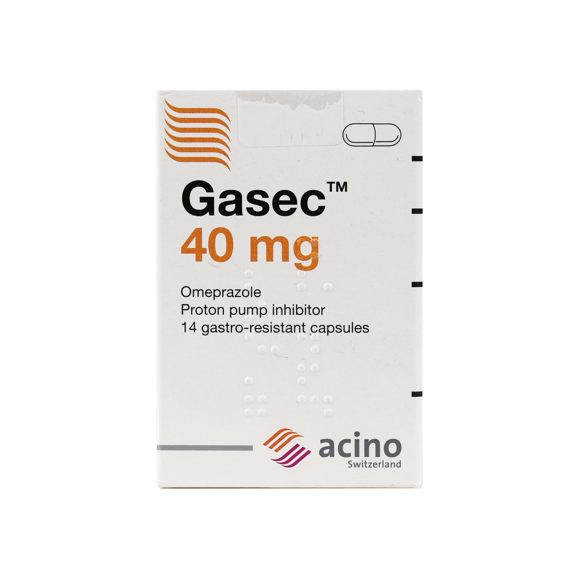 GASEC 40MG 14 CAP