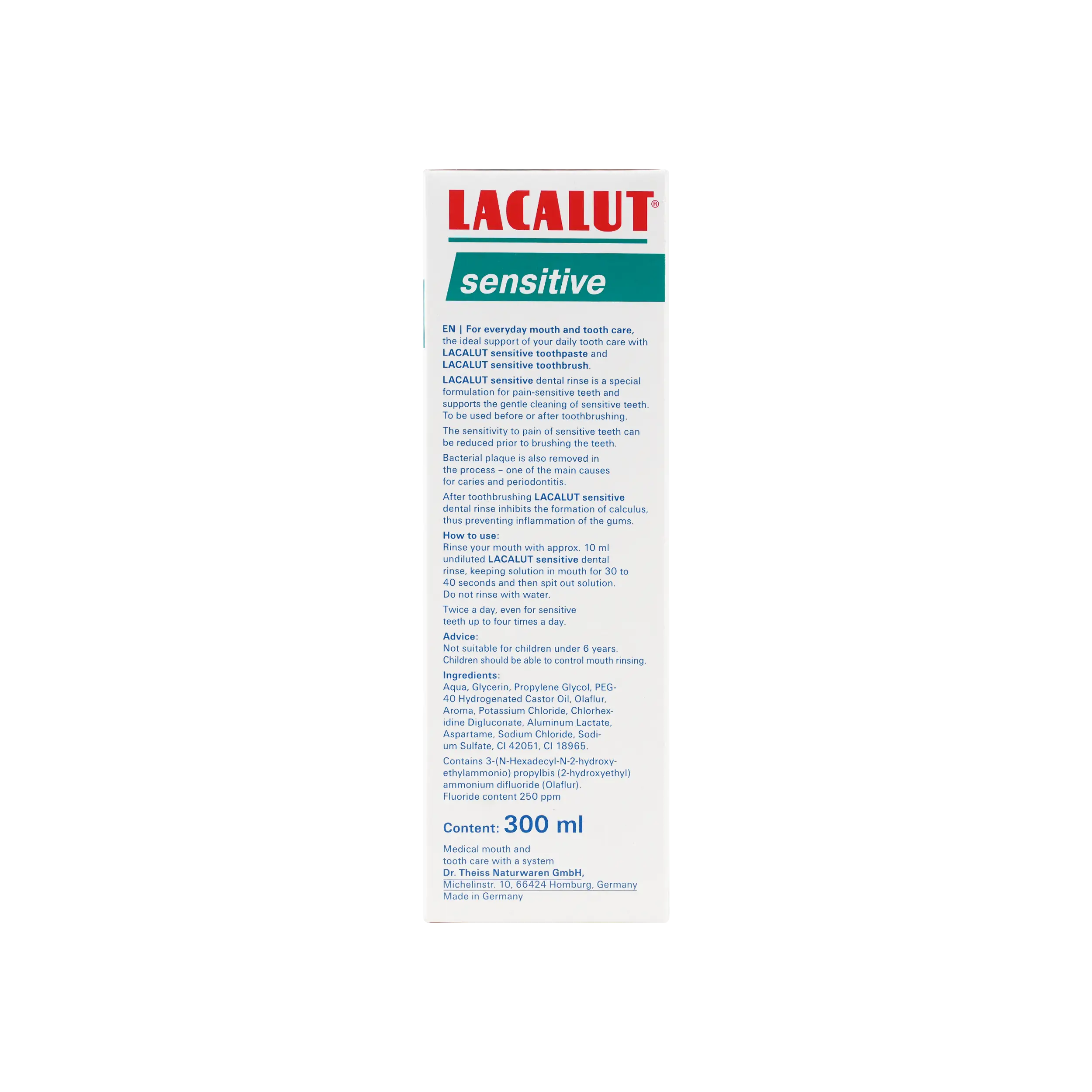 Lacalut Sensitive Mouthwash 300ml