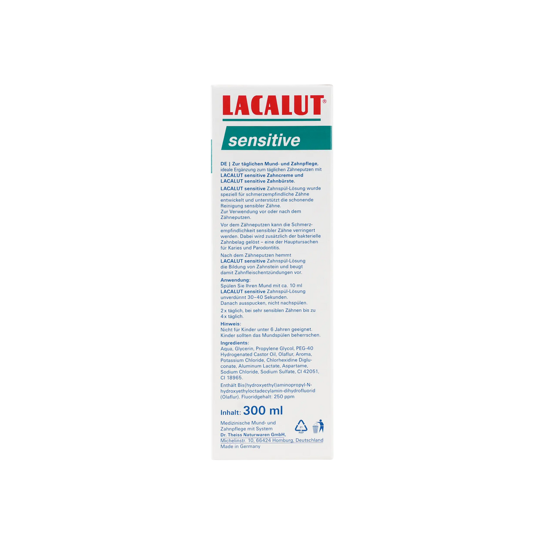 23426-Lacalut Sensitive Mouthwash 300ml +2