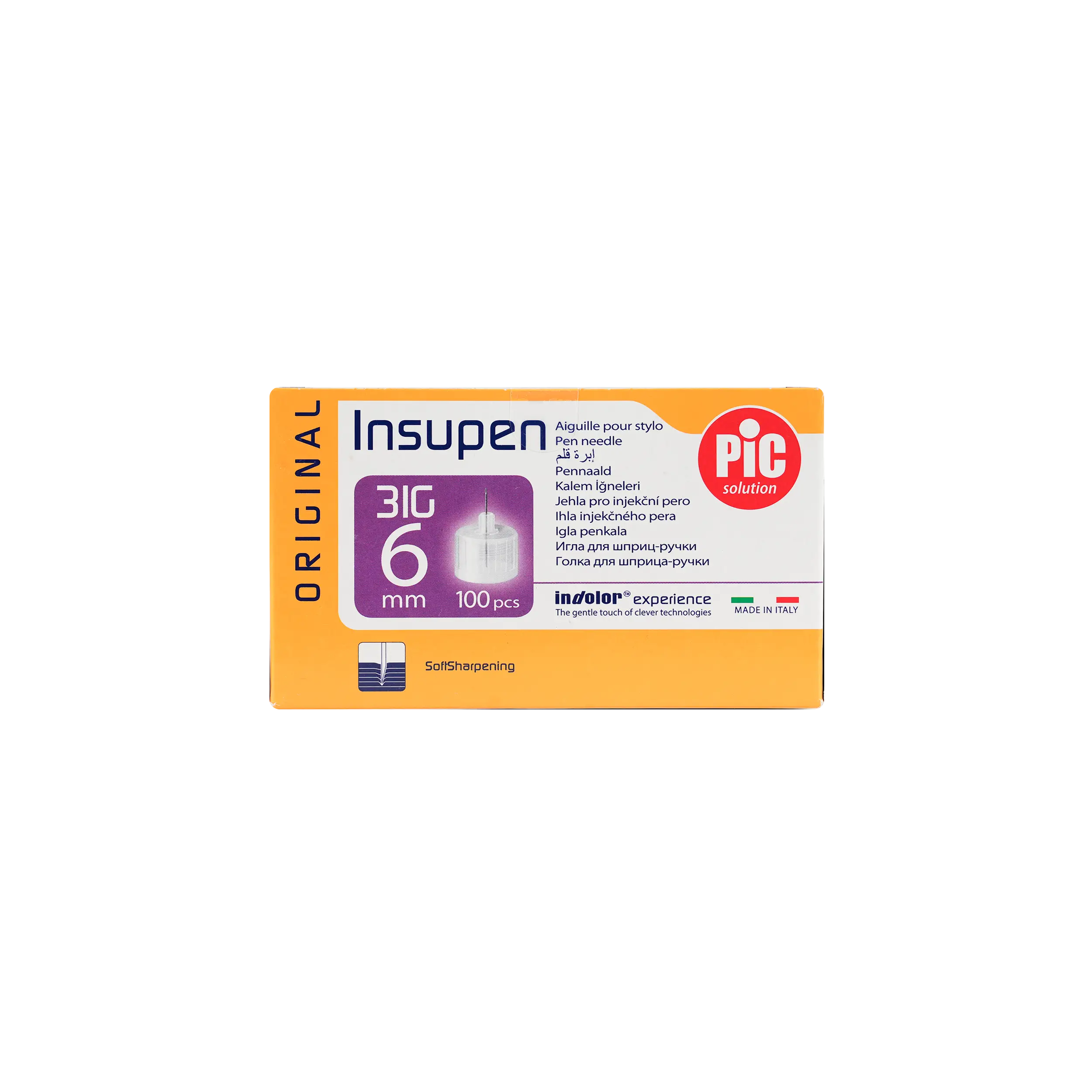 Pic Insupen Pen Needles 6mmx31G 100pcs