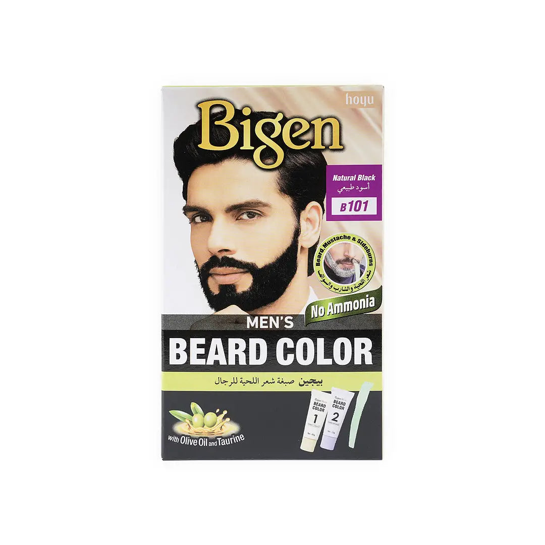 23540-Bigen Mens Beard Color No.B101 Natural Black
