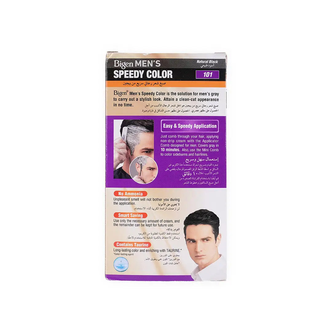 23542-Bigen Mens Speedy Hair Color No.101 Natural Black +4
