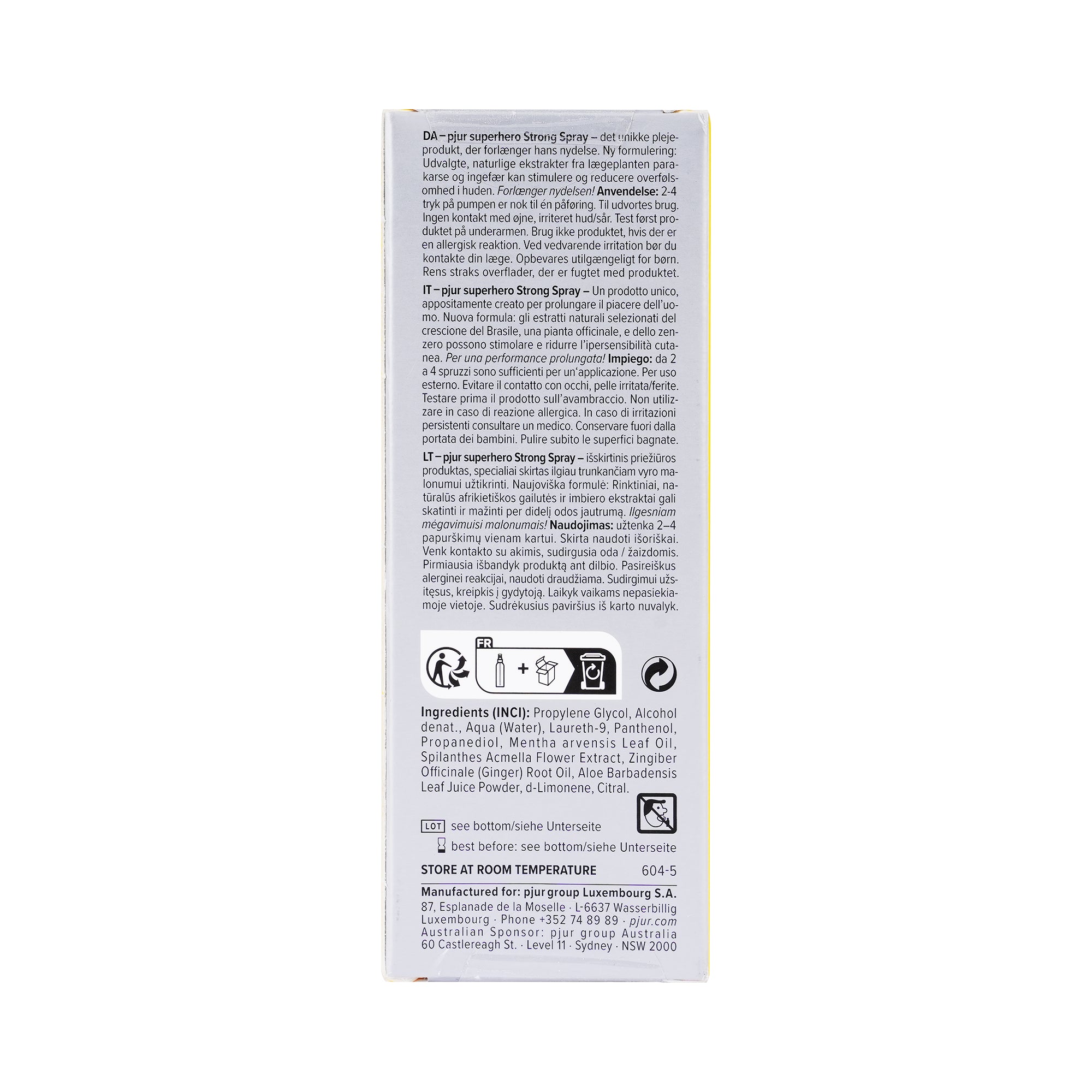 23543-Pjur Superhero Delay Spray 20ml +3