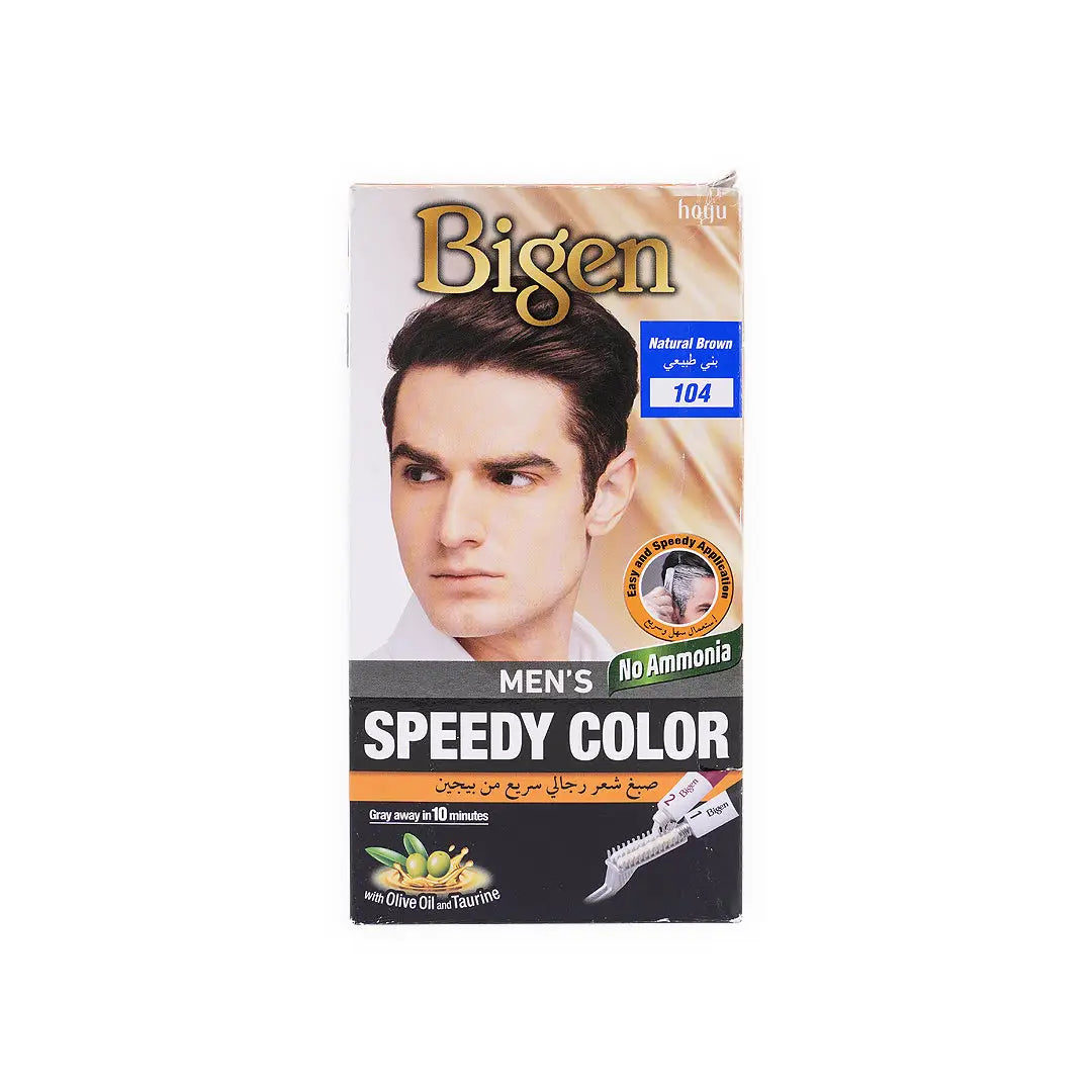 23570-Bigen Mens Speedy Hair Color No.104 Natural Brown +1