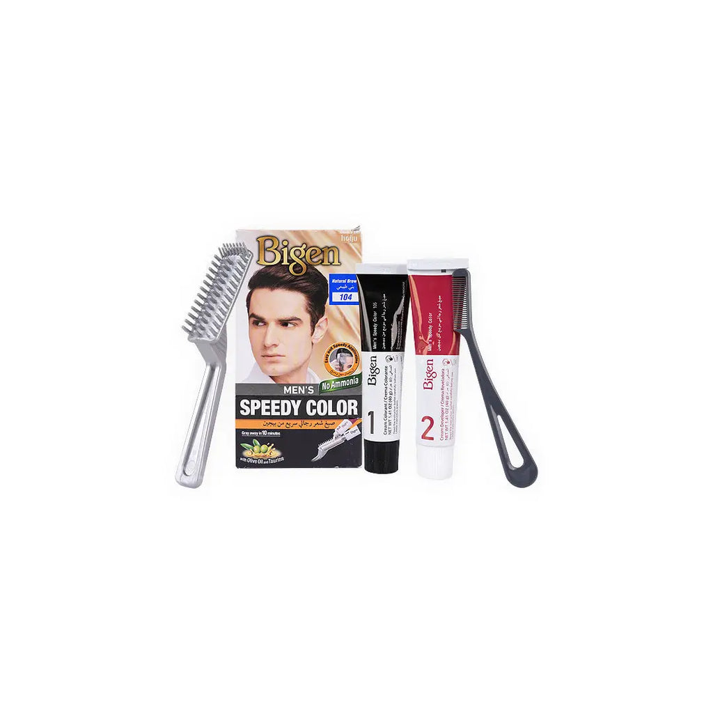23570-Bigen Mens Speedy Hair Color No.104 Natural Brown