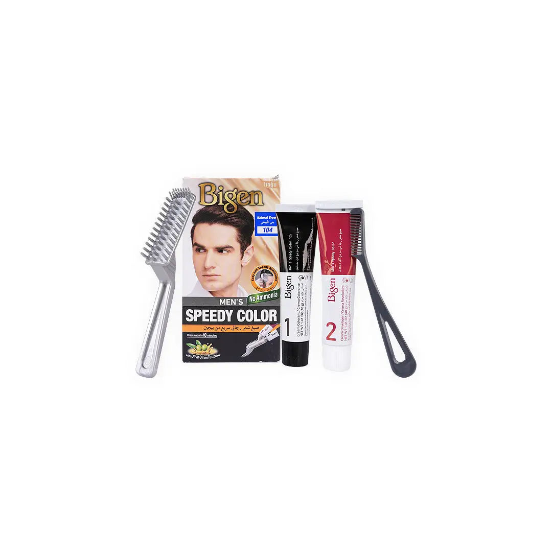 23570-Bigen Mens Speedy Hair Color No.104 Natural Brown