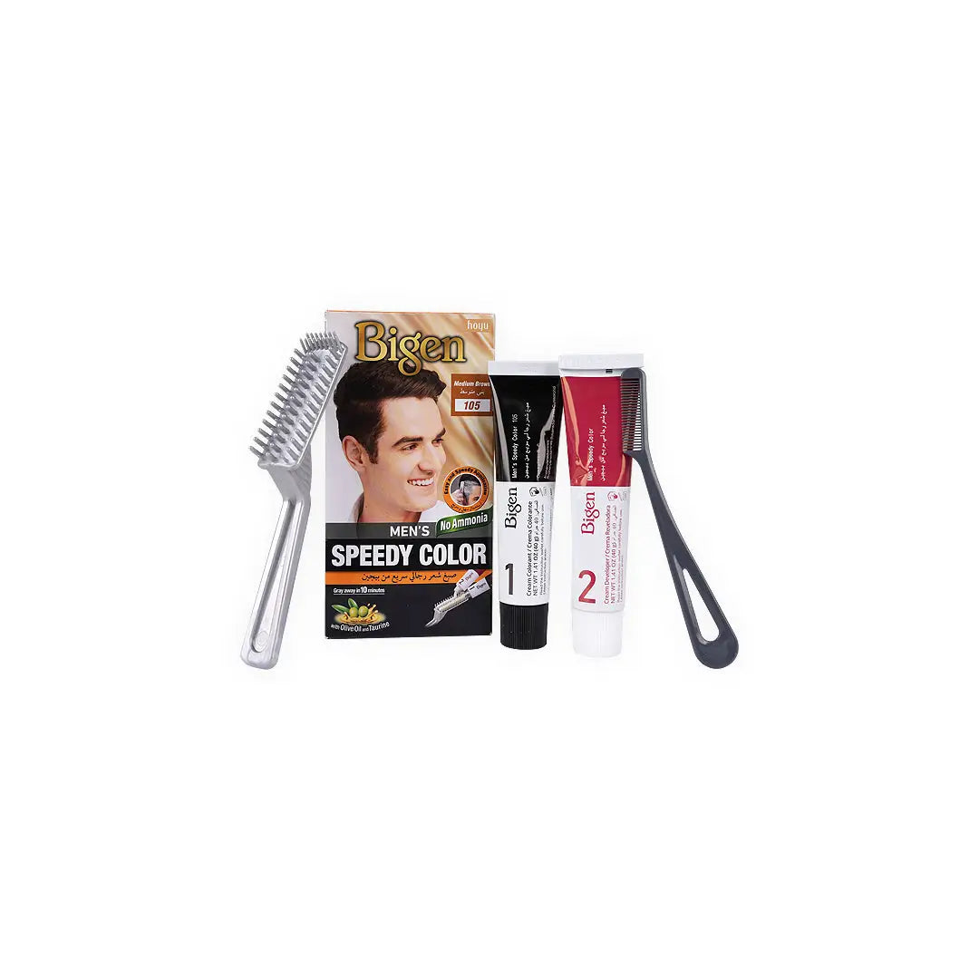 Bigen Mens Speedy Hair Color No.105 Medium Brown