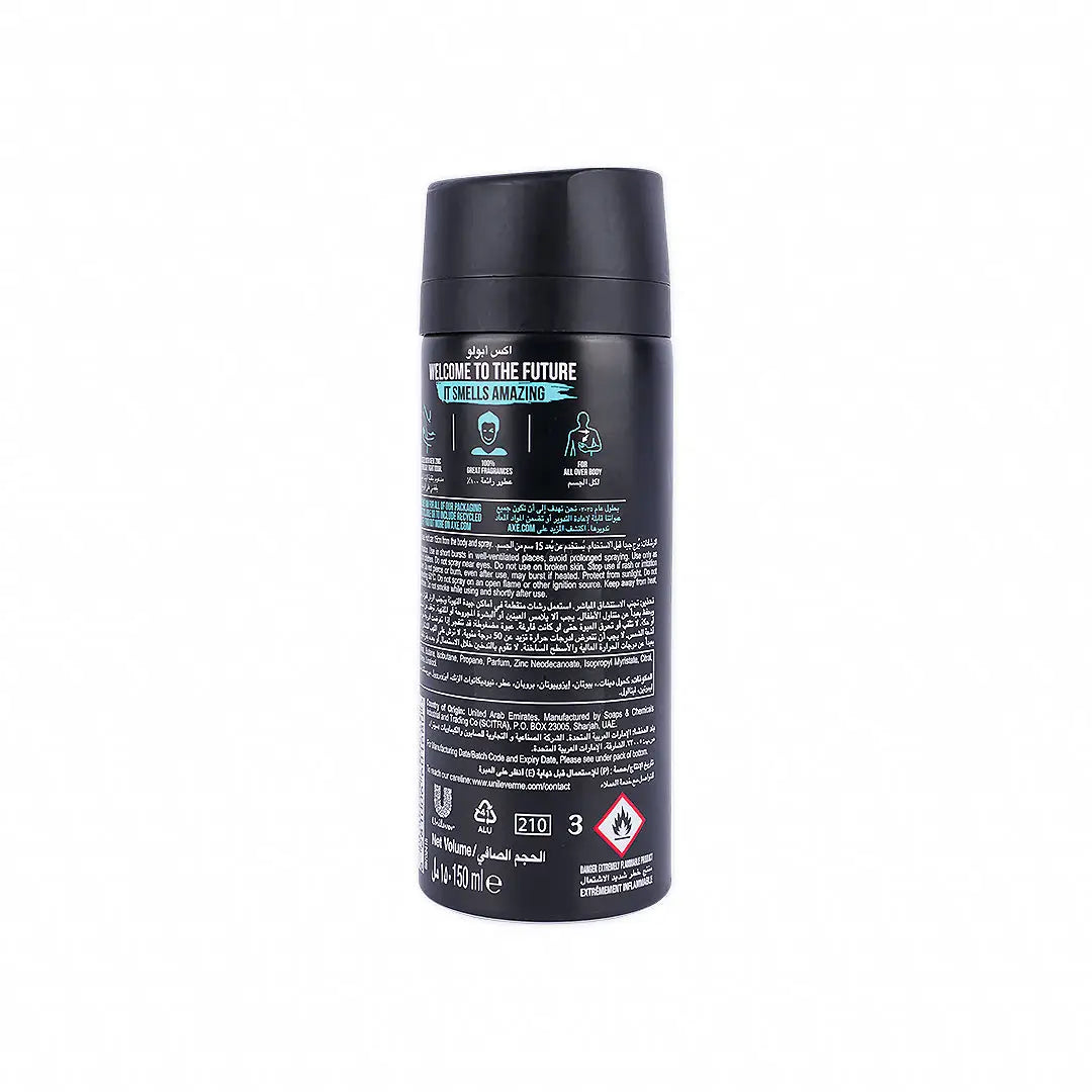 Axe Deodorant Body Spray 48hrs 150ml-Apollo