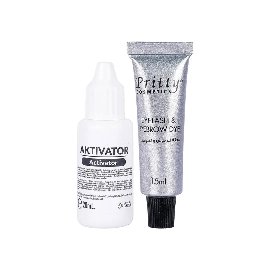 23817-Pritty Eyelash & Eyebrow  Dye-Black +5