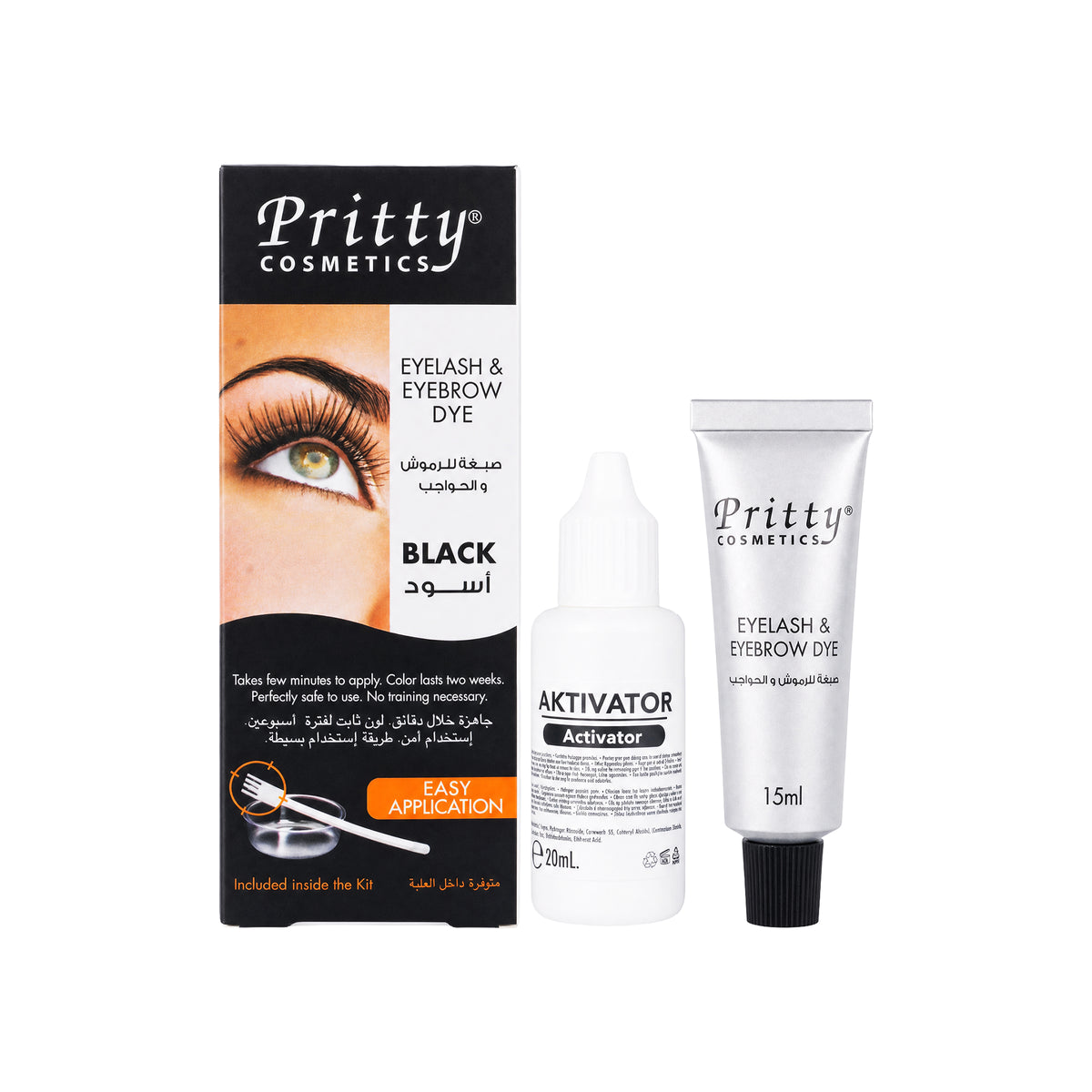 23817-Pritty Eyelash & Eyebrow  Dye-Black +1