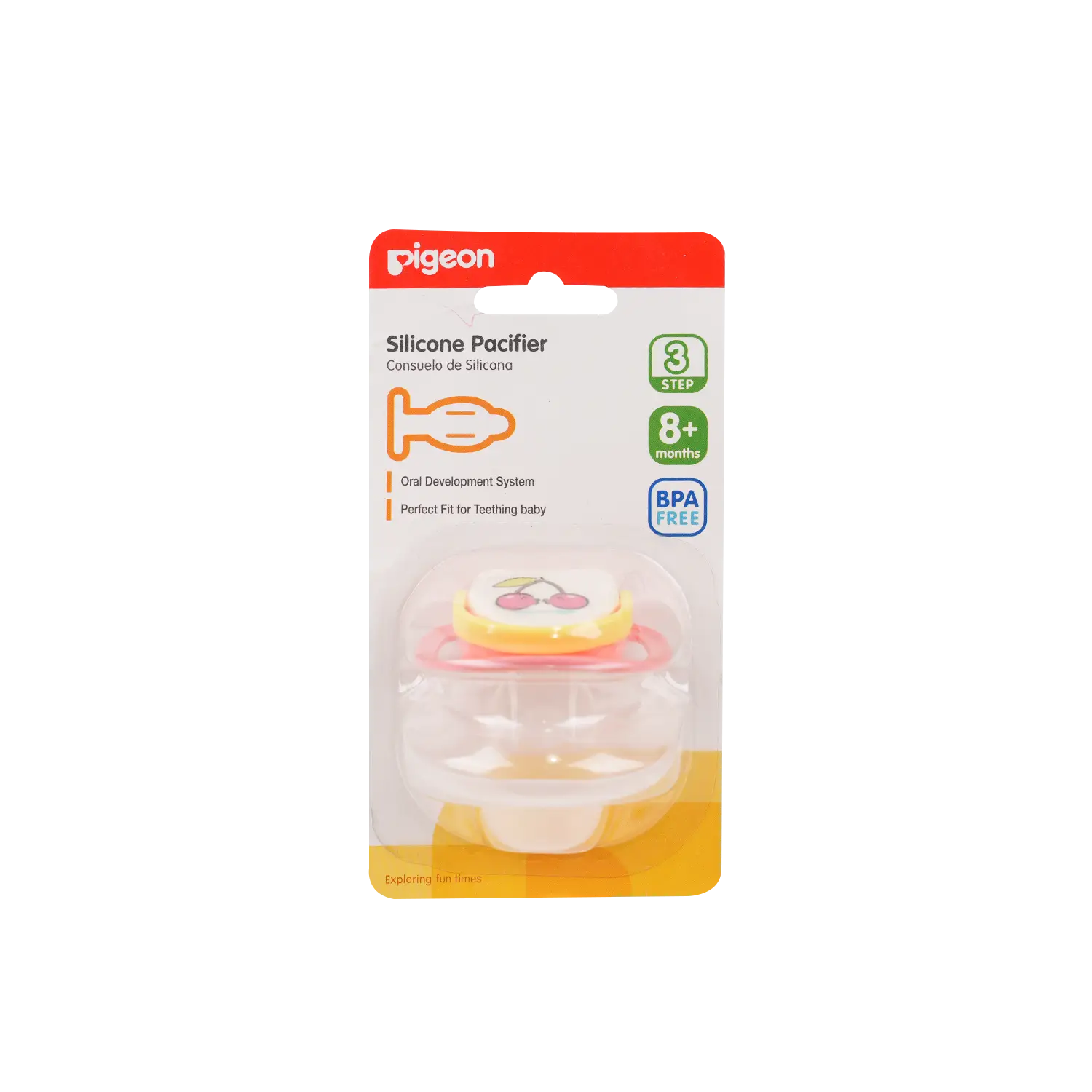 Pigeon Silicone Pacifier Cherry + 8m-13678