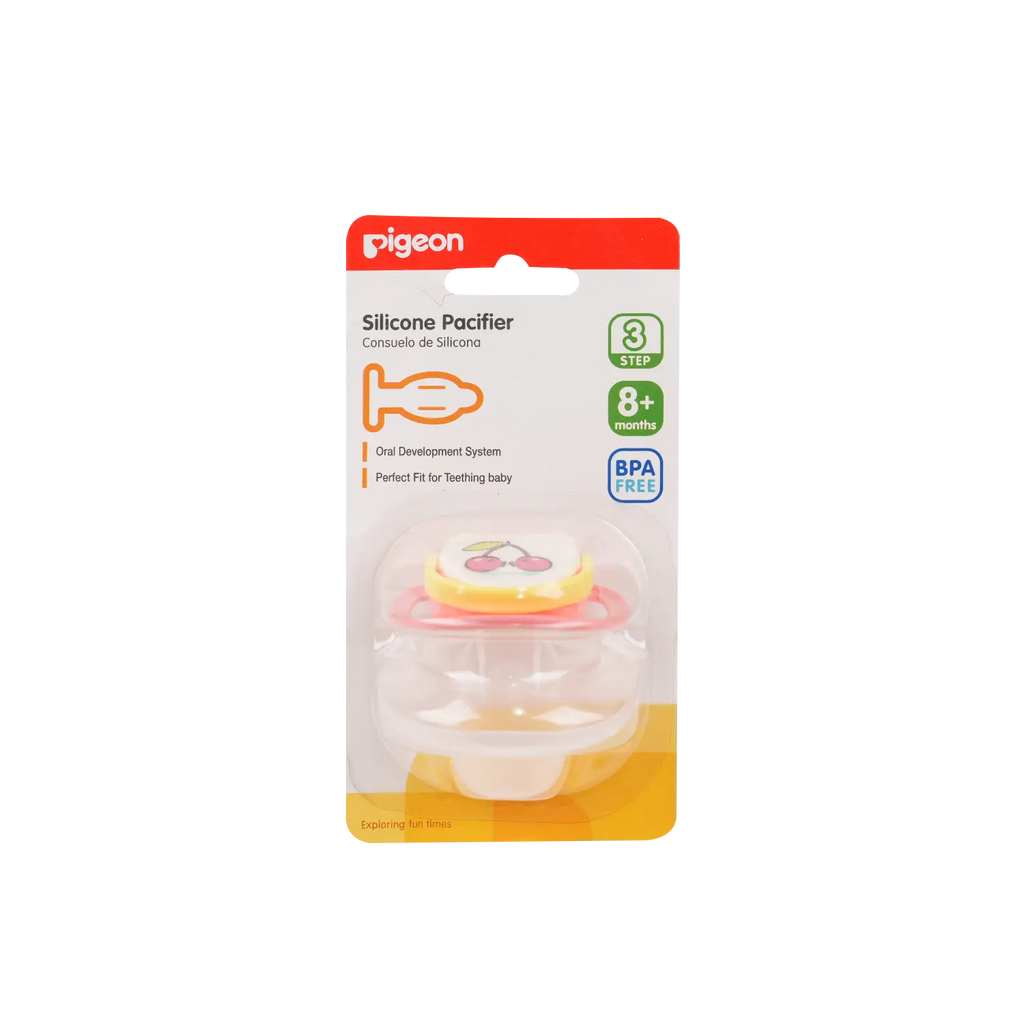 Pigeon Silicone Pacifier Cherry + 8m-13678