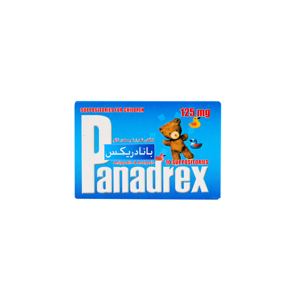 PANADREX 125MG 10 SUPP