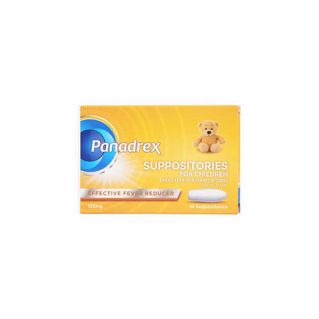 PANADREX 125MG 10 SUPP