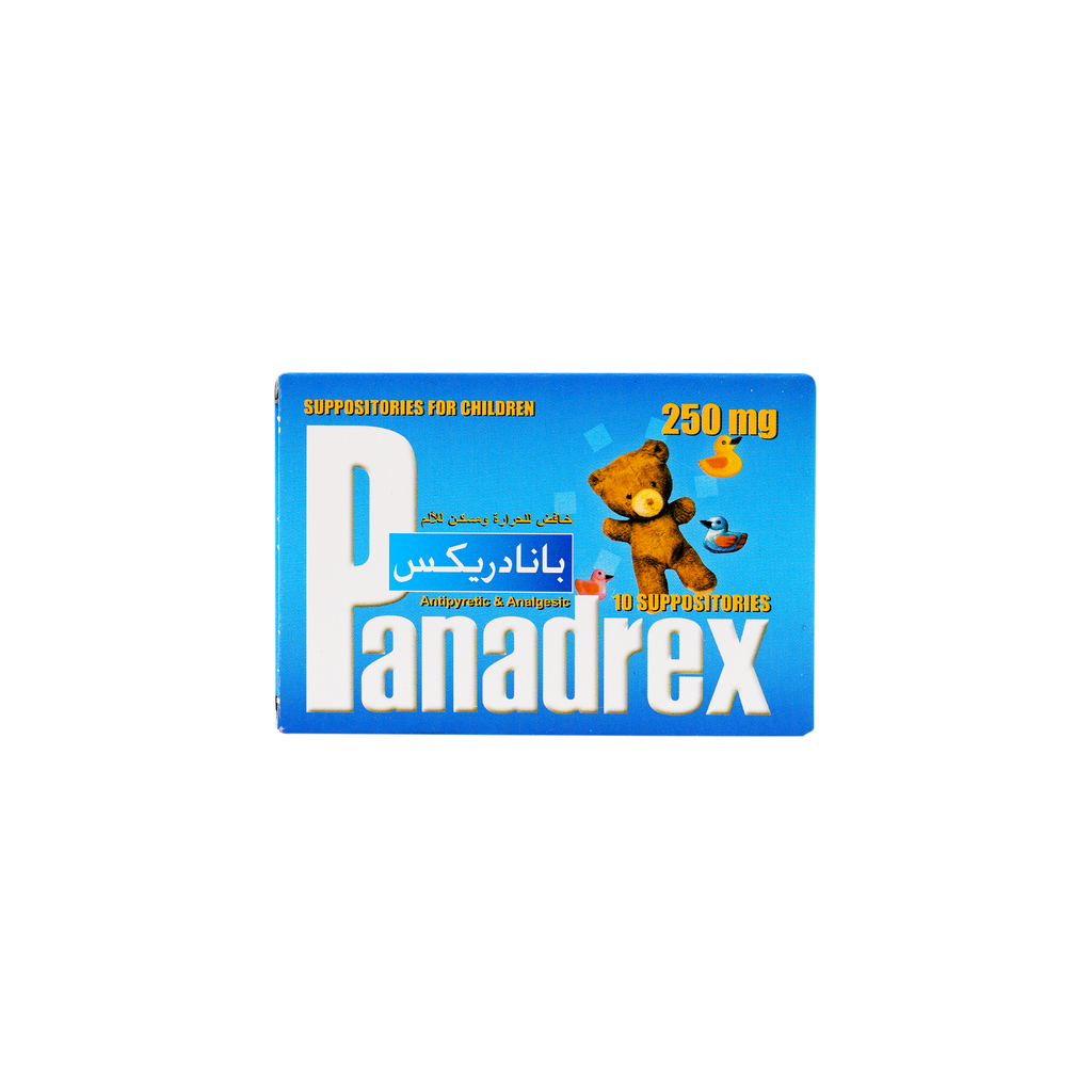 PANADREX 250MG 10 SUPP