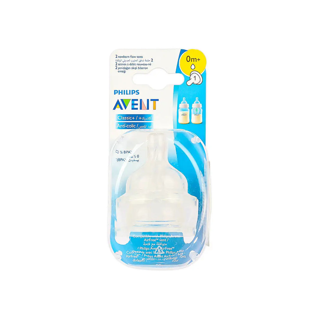 Avent Anti-Colic Teat 0m+ 2Pcs-F631/27(PA006)