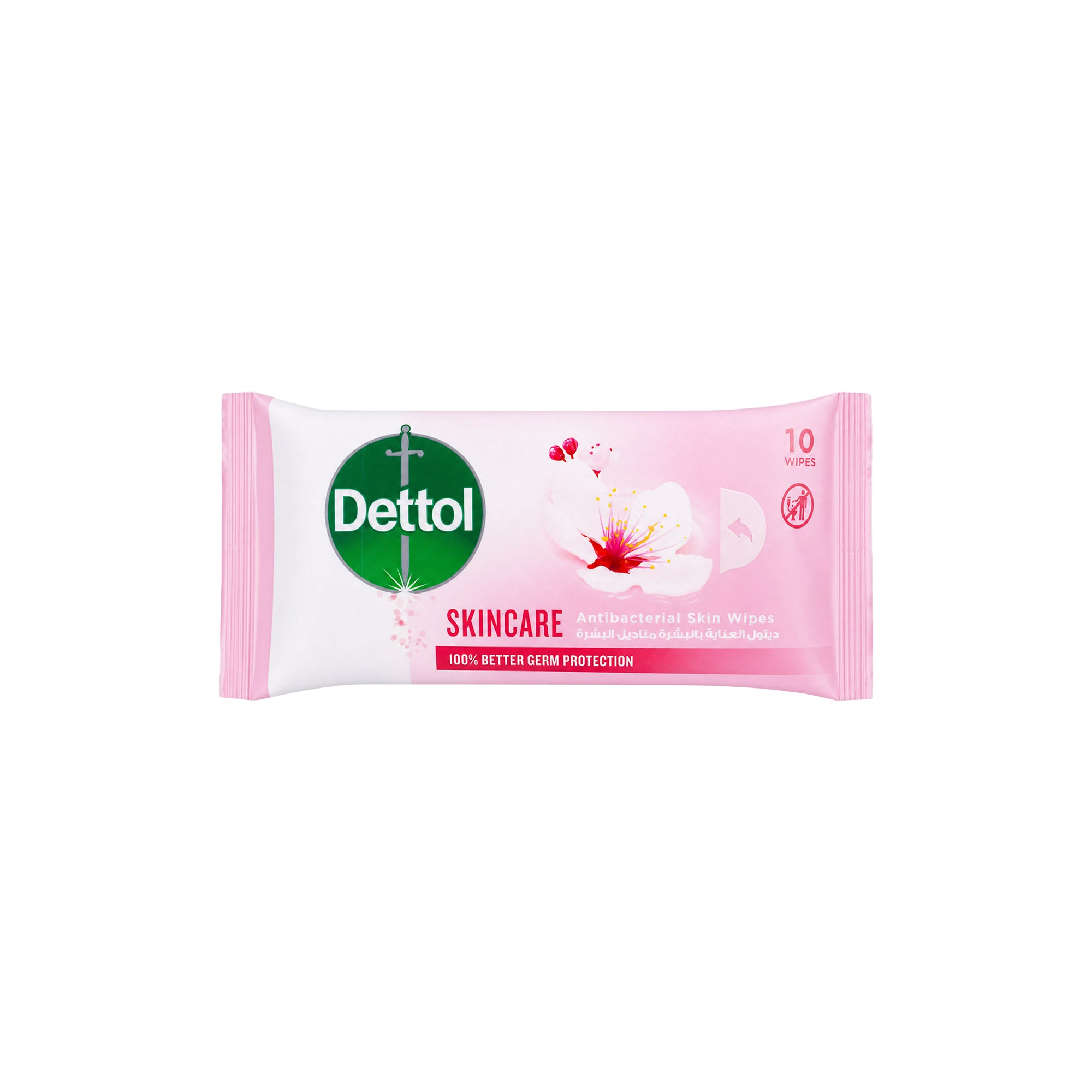 24191-Dettol Skincare Wipes Sensitive 10Pcs
