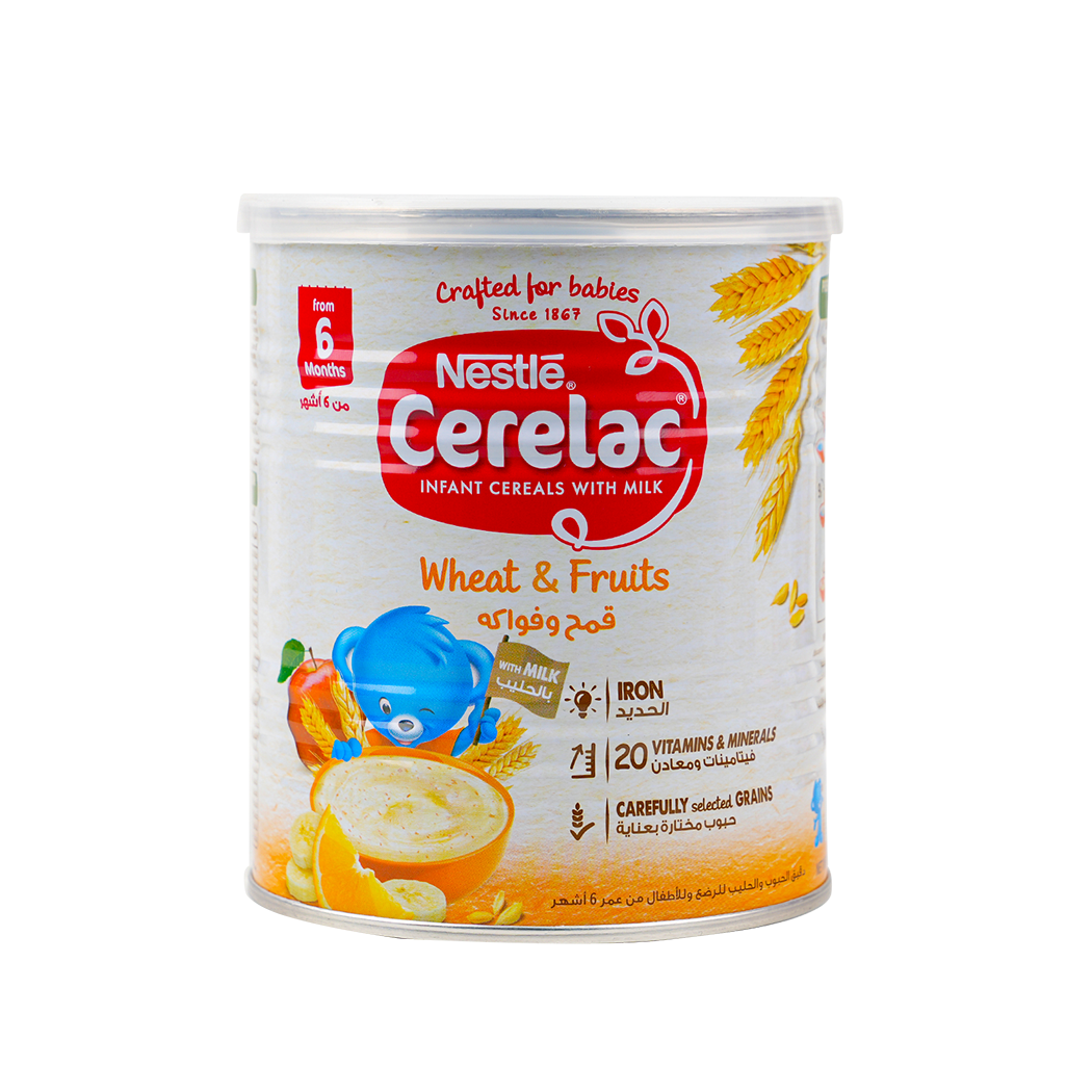 Nestle Cerelac With Milk From 6 Months 400G - Wheat & Fruits